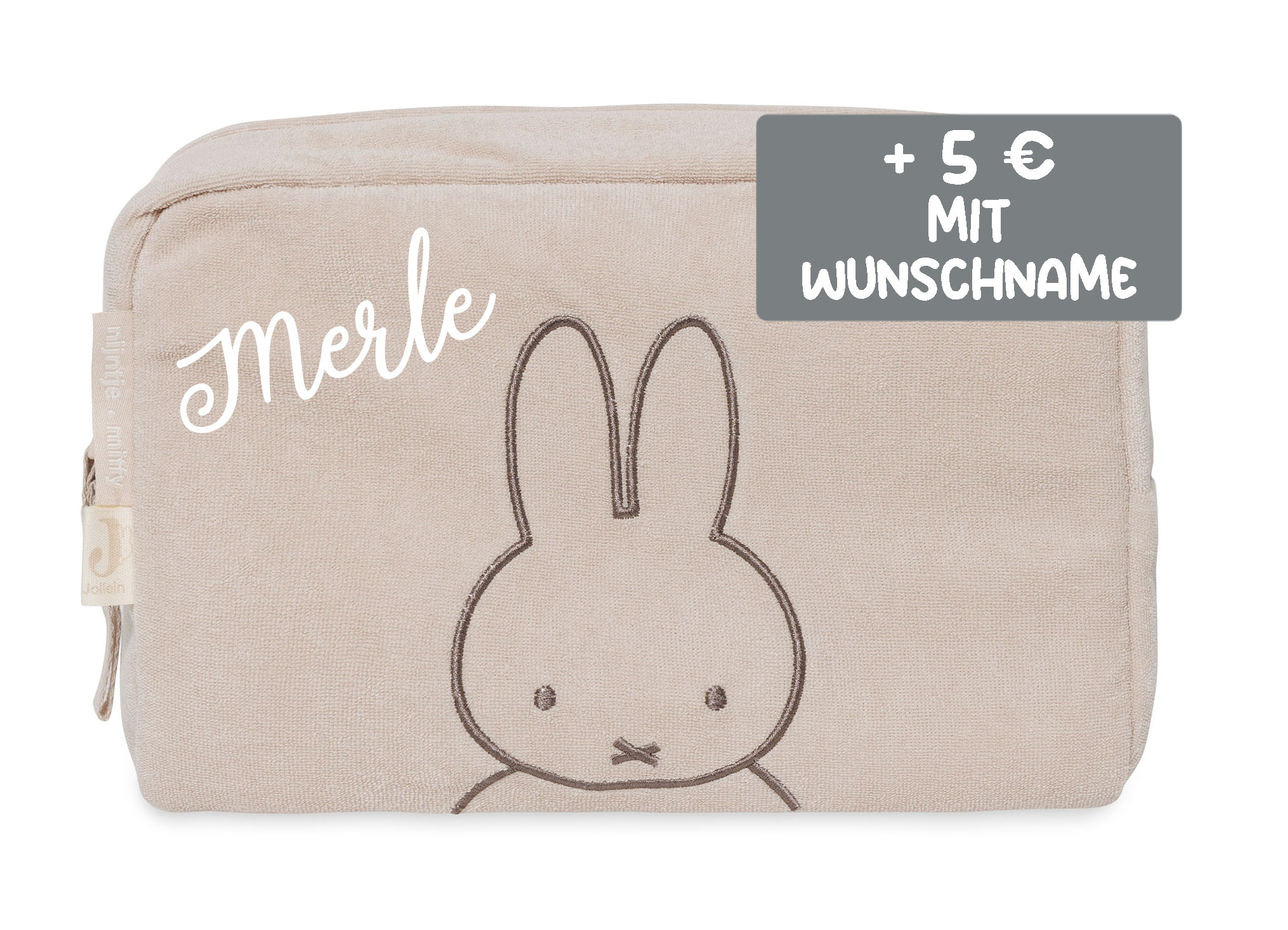 Jollein Beutel Tasche Frottee Miffy Nougat