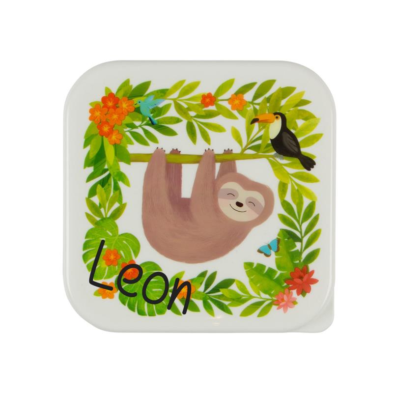 Elfenstall Lunchbox mit Wunsch-Namen personalisiert Faultier Elfenstall Lunchbox mit Wunsch-Namen personalisiert Faultier