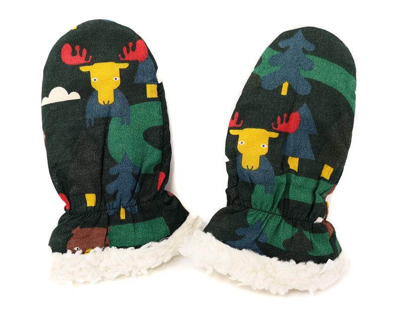 Little Green Radicals Baby Handschuhe Nordic Forest Waldtiere 0-6 Monate