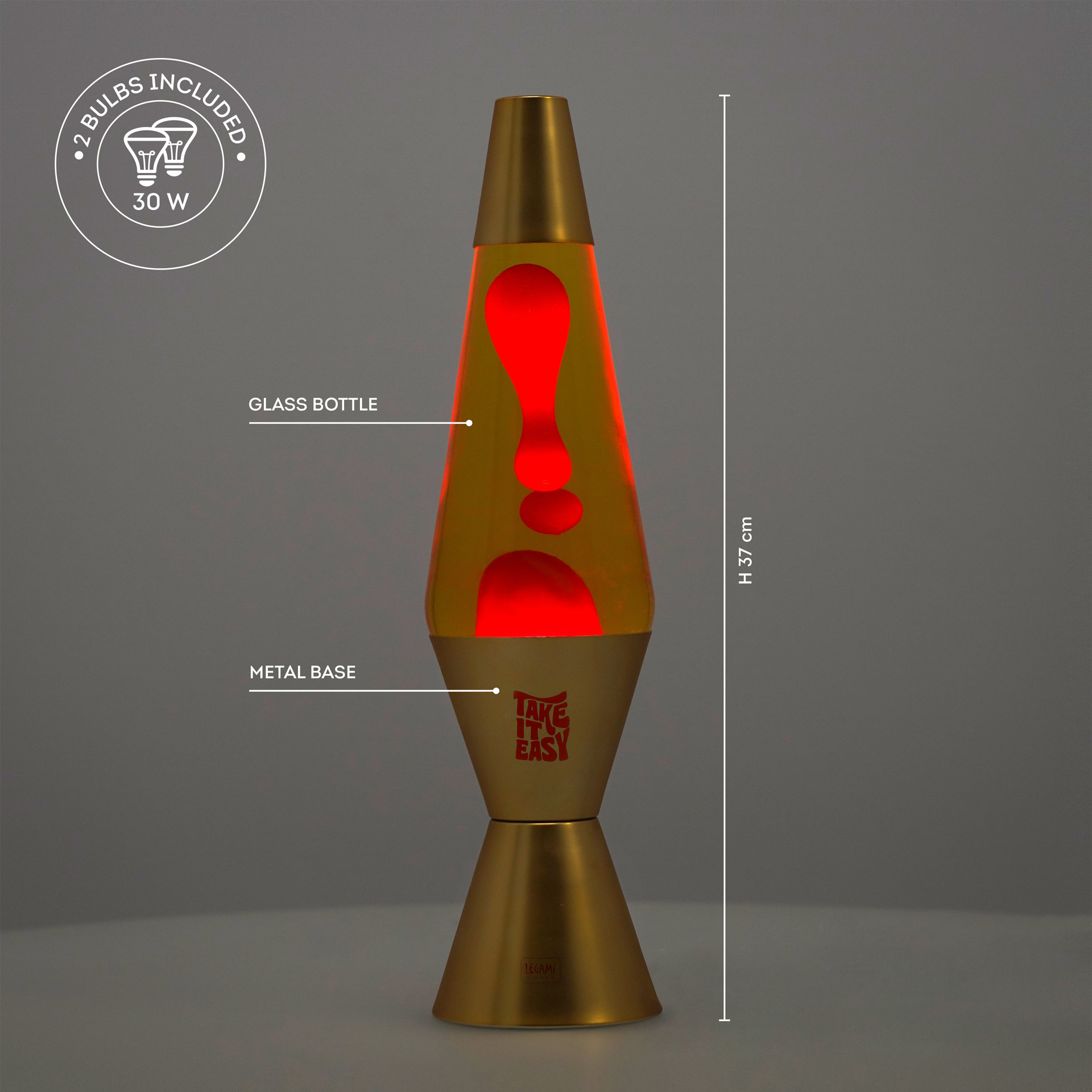 Legami Lava Lampe Magmastic Gold