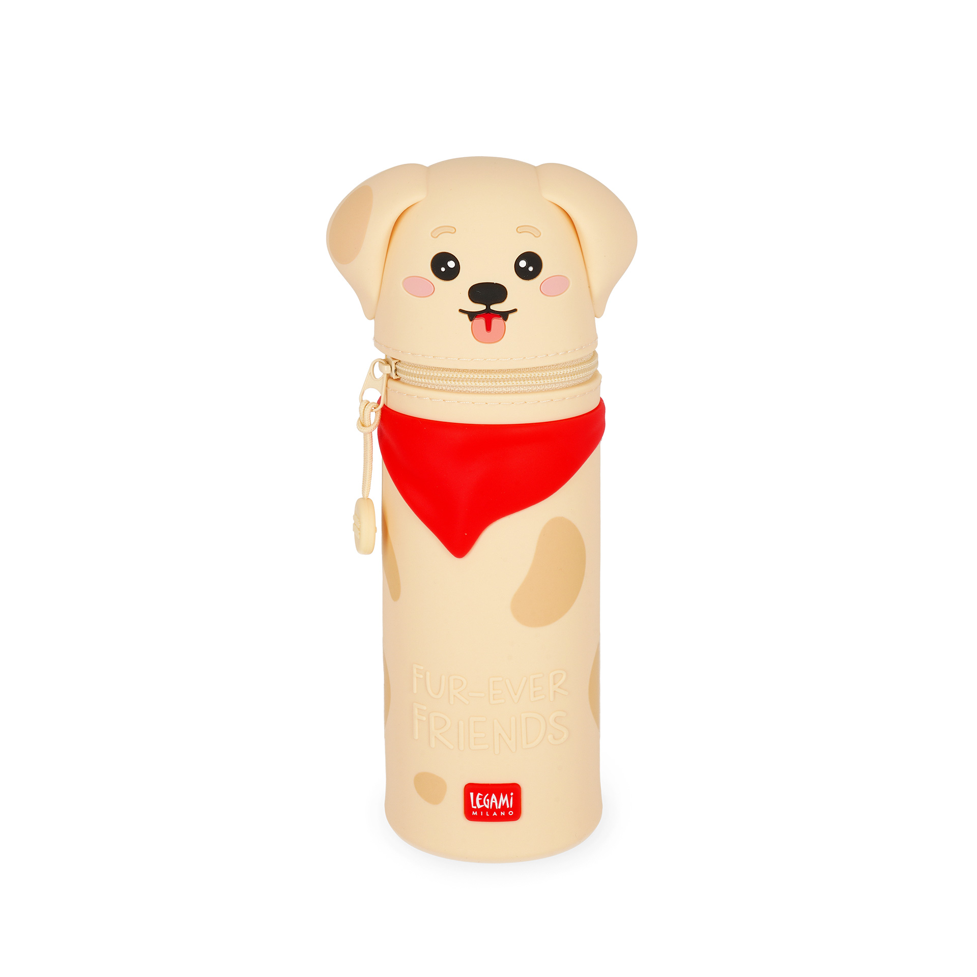 Legami 2 in 1 Federmäppchen aus Silikon Kawaii Golden Retriever
