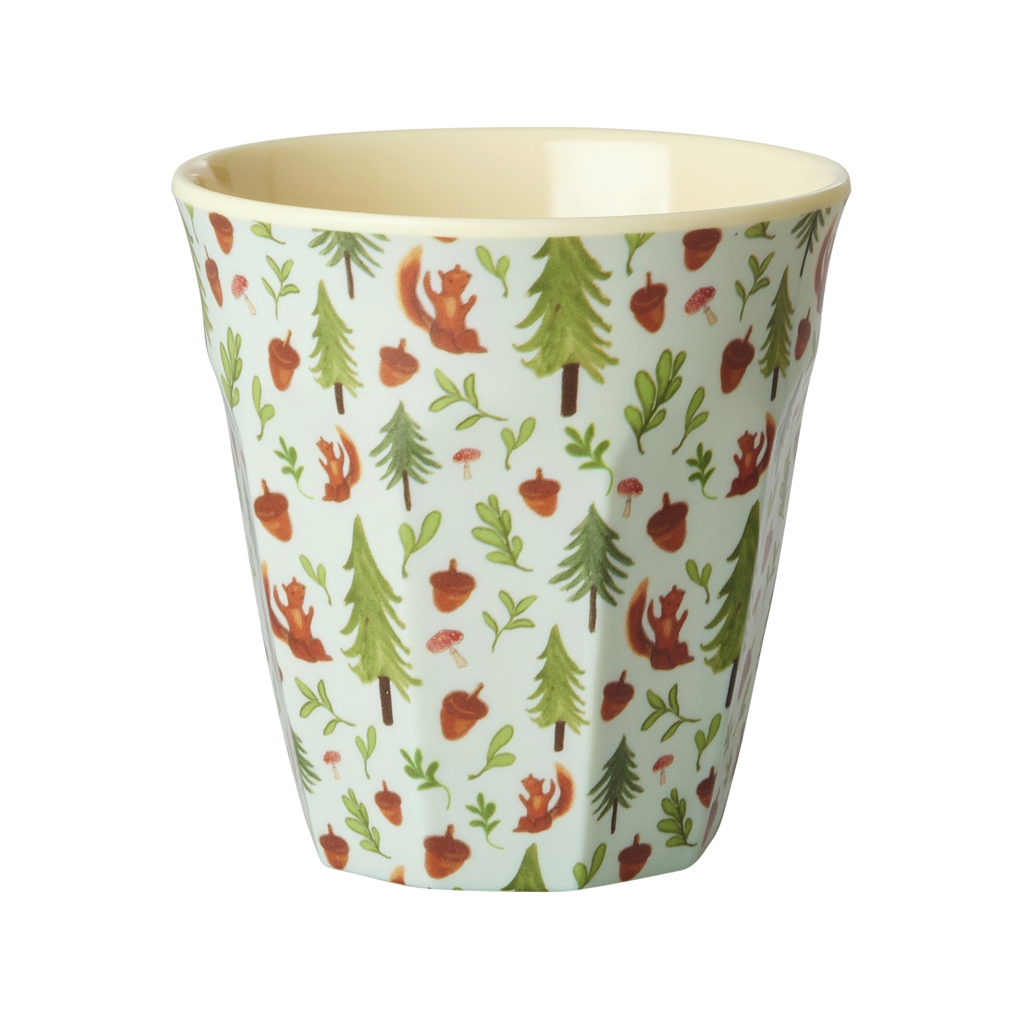 Rice Melaminbecher Blue Happy Forest Print Medium