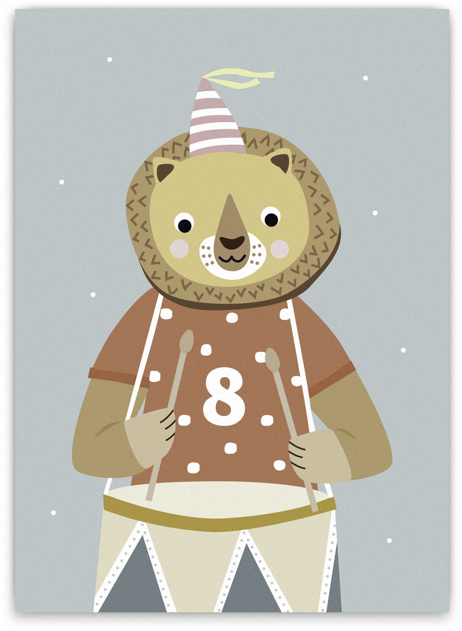 Nellie & Finn Postkarte 8. Geburtstag