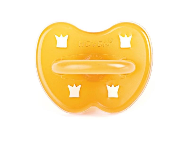 Hevea Natur-Kautschuk Baby-Schnuller Krone rund 0-3 Monate Hevea Natur-Kautschuk Baby-Schnuller Krone rund 0-3 Monate