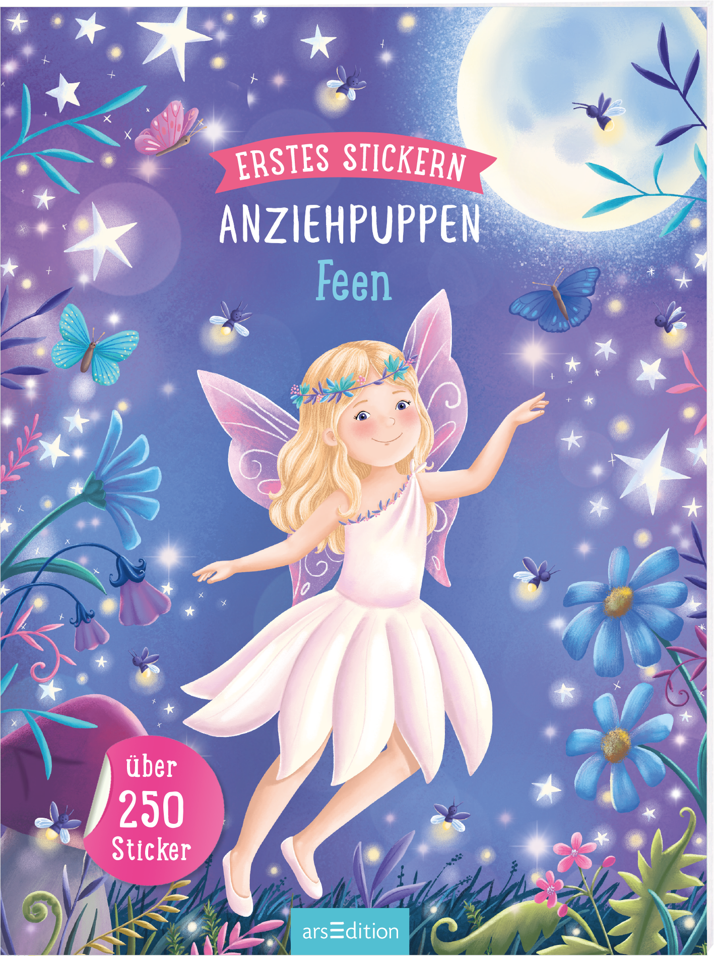 Erstes Stickern Anziehpuppen Feen Stickerheft 250+ Sticker