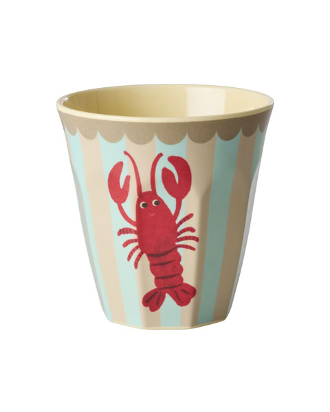 Rice Trinkbecher Melaminbecher New Lobster Print Medium