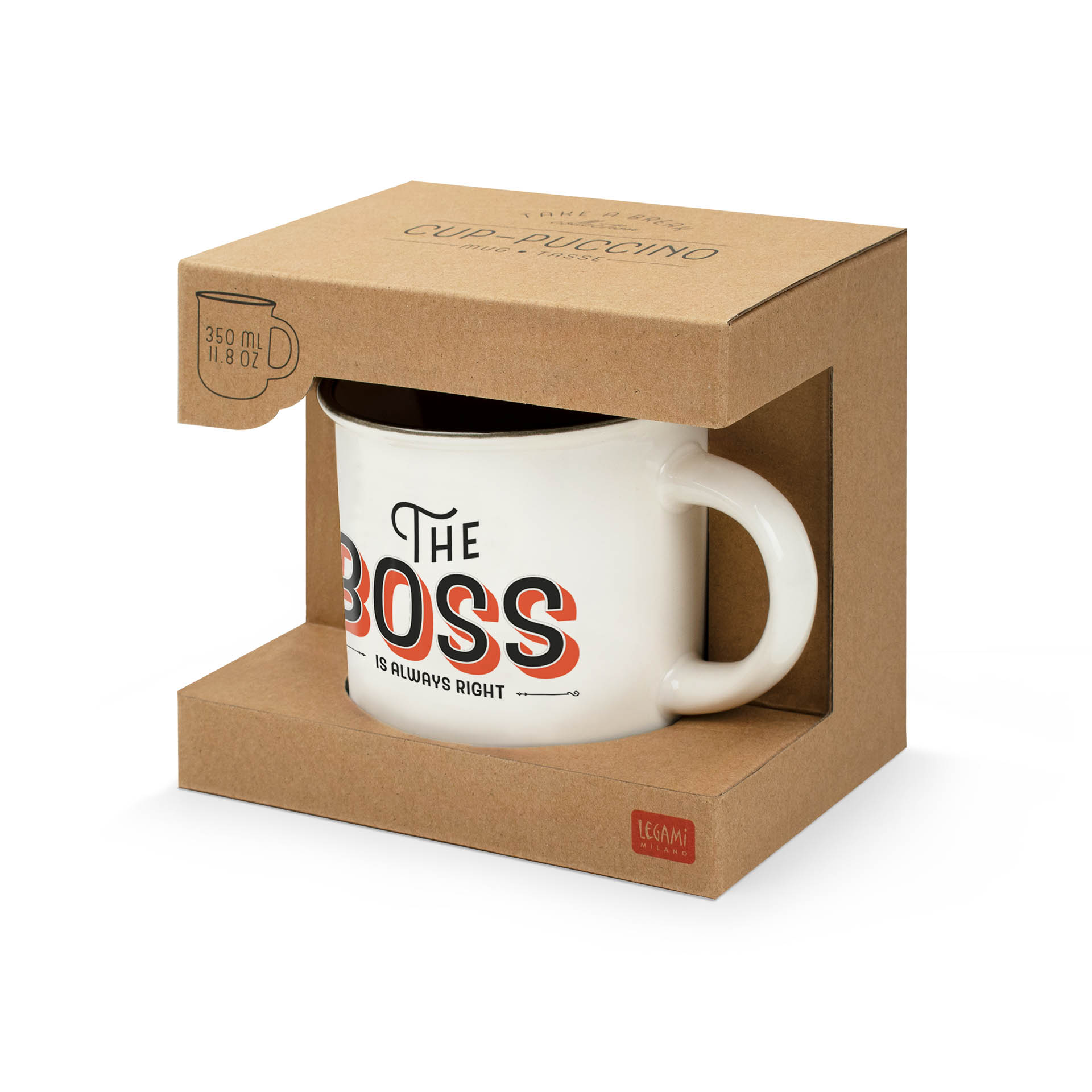 Legami Porzellantasse Trinkbecher Cu-Puccino Boss