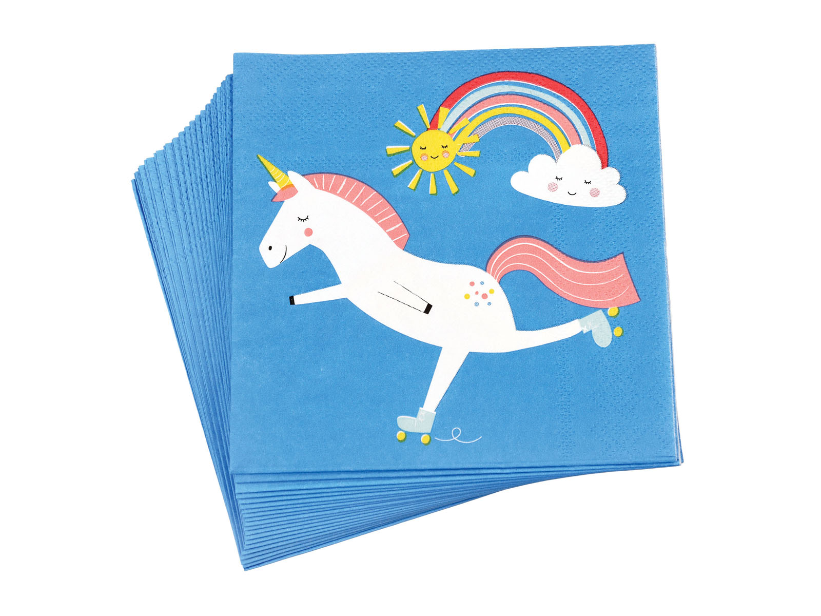 Rex International Kinder Papierservietten Motiv Magical Unicorn blau 20 Stück