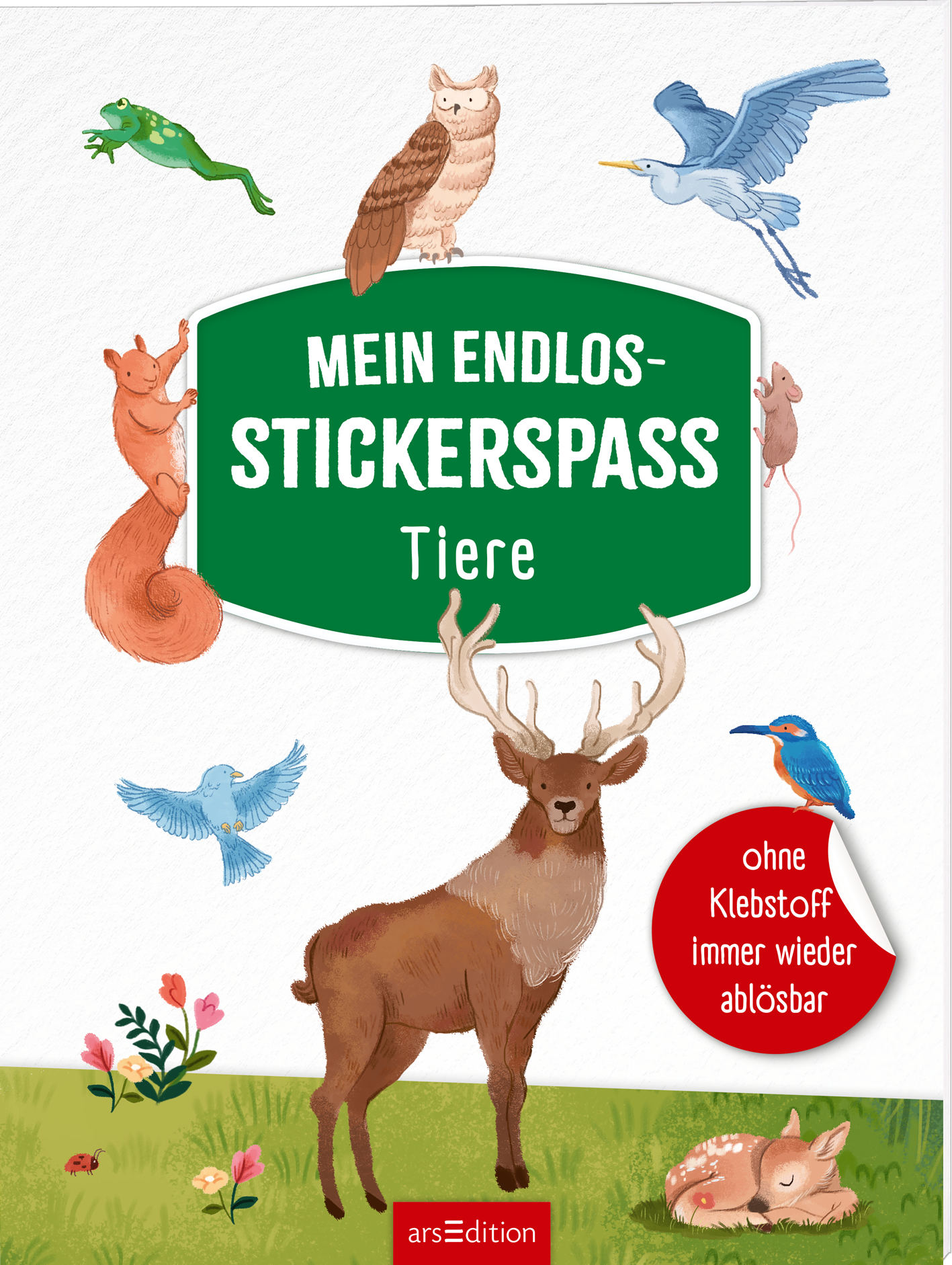 Mein endlos Stickerspaß Tiere Stickerheft