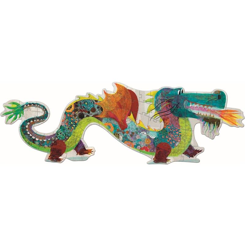 Djeco Riesenpuzzle Bodenpuzzle Drache 58 teilig