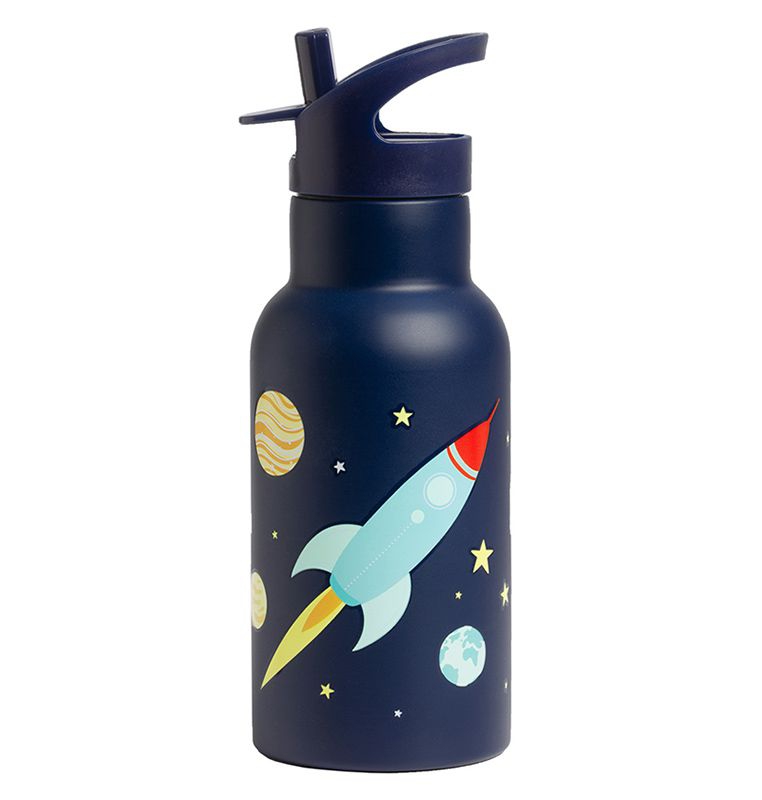 A little lovely company Trinkflasche aus Edelstahl Weltraum 350 ml A little lovely company Trinkflasche aus Edelstahl Weltraum 350 ml