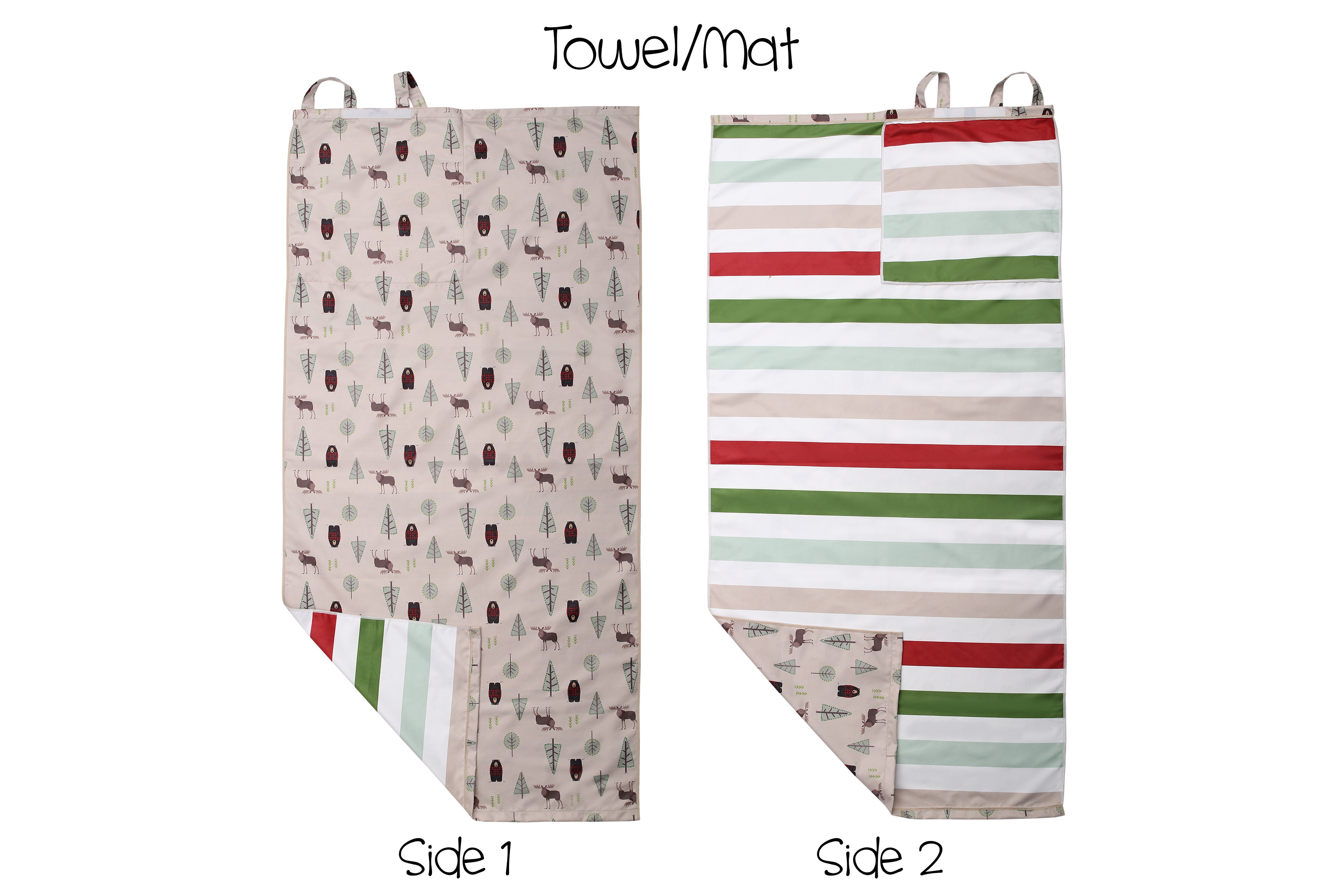 FlapJackKids 2 in 1 Strandtuch und Rucksack wendbar Elch & Bär FlapJackKids 2 in 1 Strandtuch und Rucksack wendbar Elch & Bär