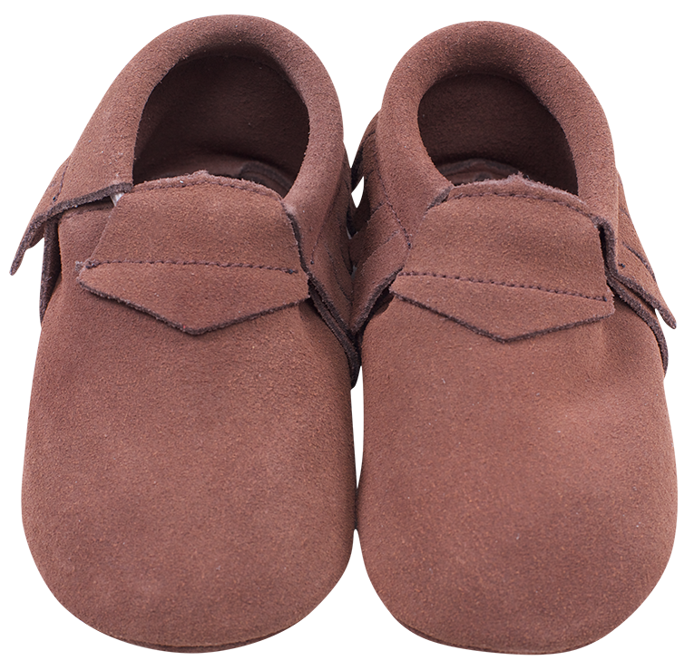 Lait et Miel Leder Baby-Krabbelschuhe Mocassins Design braun 3-4 Jahre