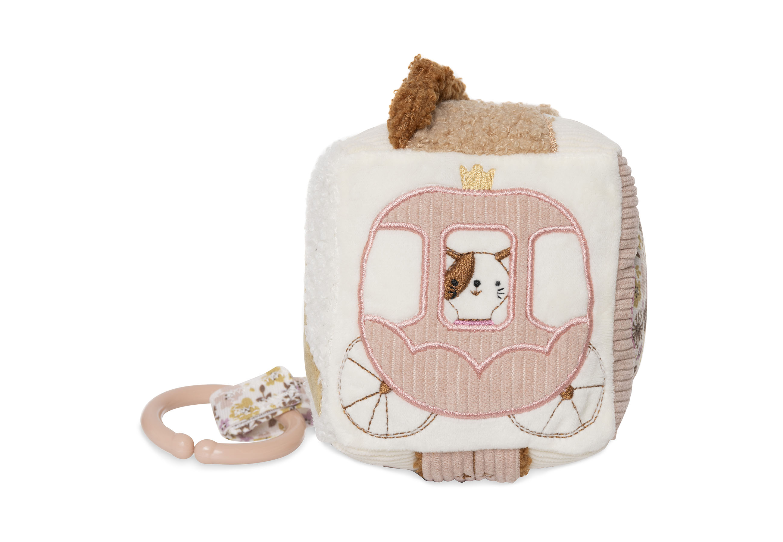 Jollein Aktivitäten-Würfel Stoffwürfel Flower Fairies