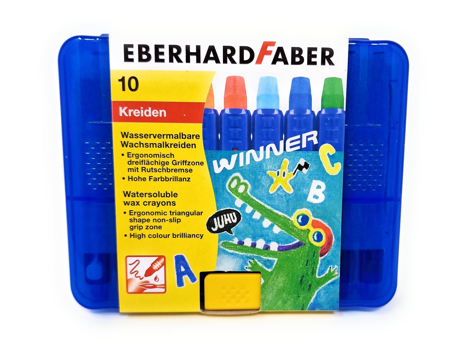 Eberhard Faber Wachsmalkreide wasserlöslich 10 Stück
