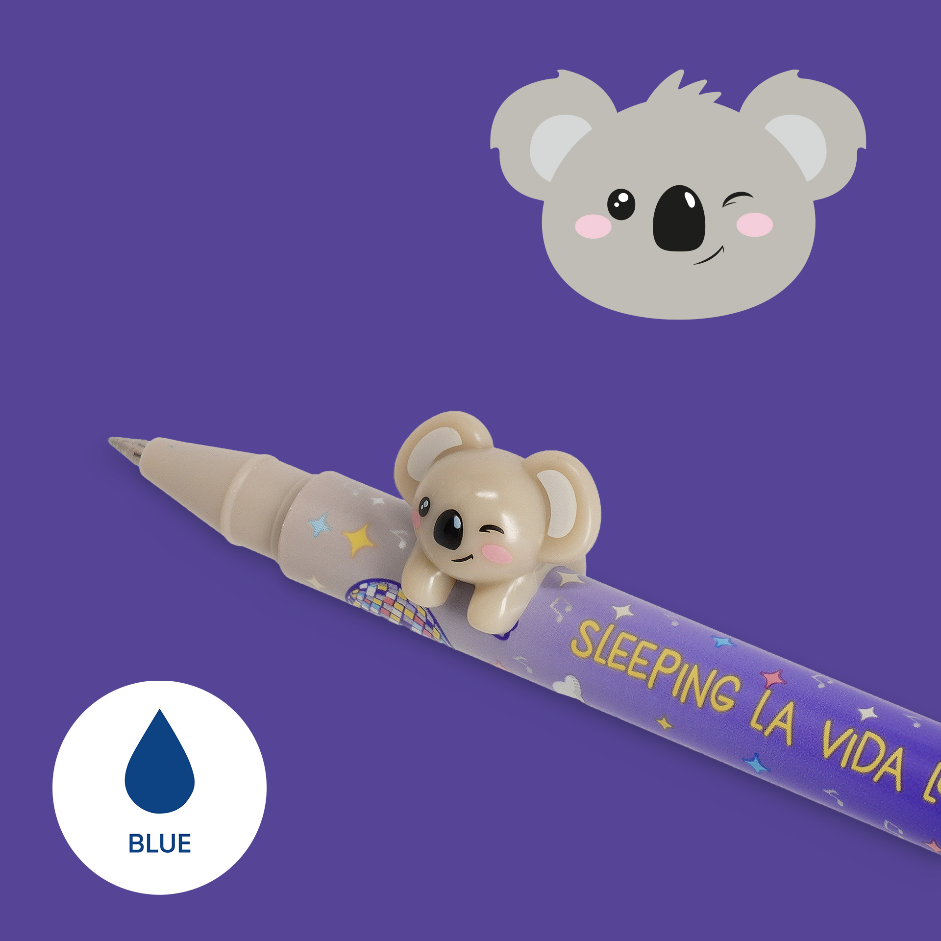 Legami Gel Stift Tierdeko Lovely Friends Sleeping la VIda Loca Koala
