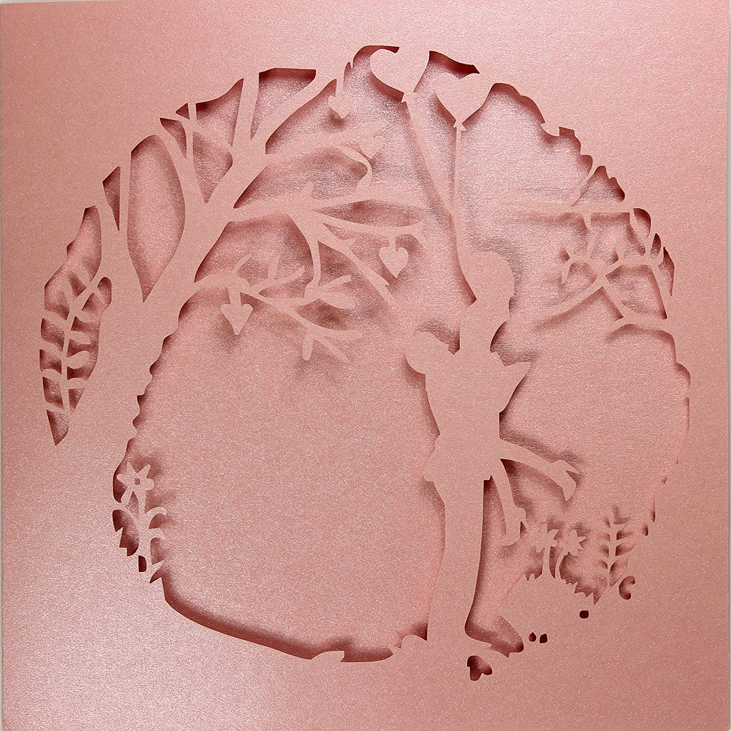 Elfenstall Einladungskarten Liebe Love und Umschlag Rosa Pink 12 Stück