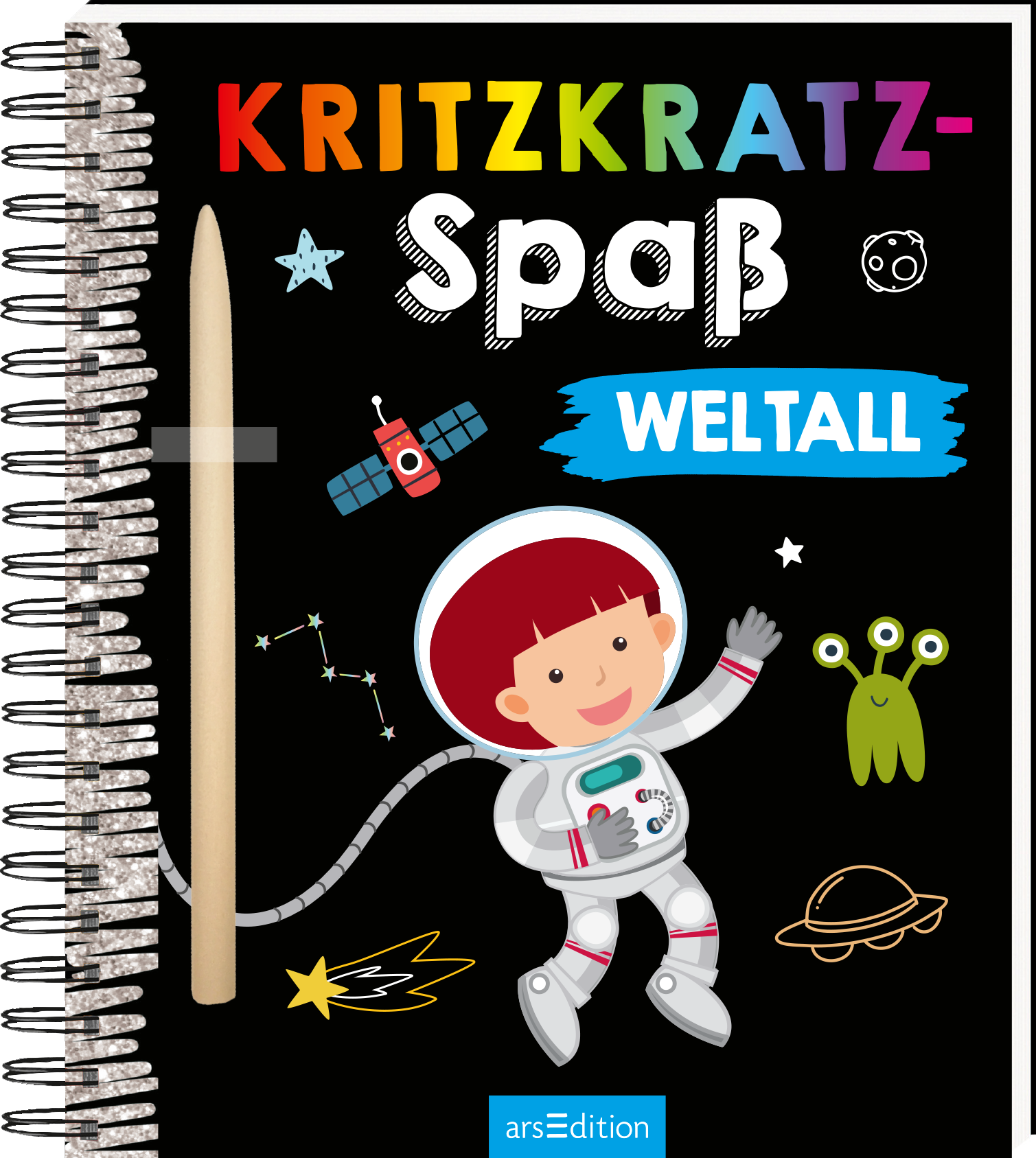 Kritzkratz-Spaß Kratzbilder Weltall