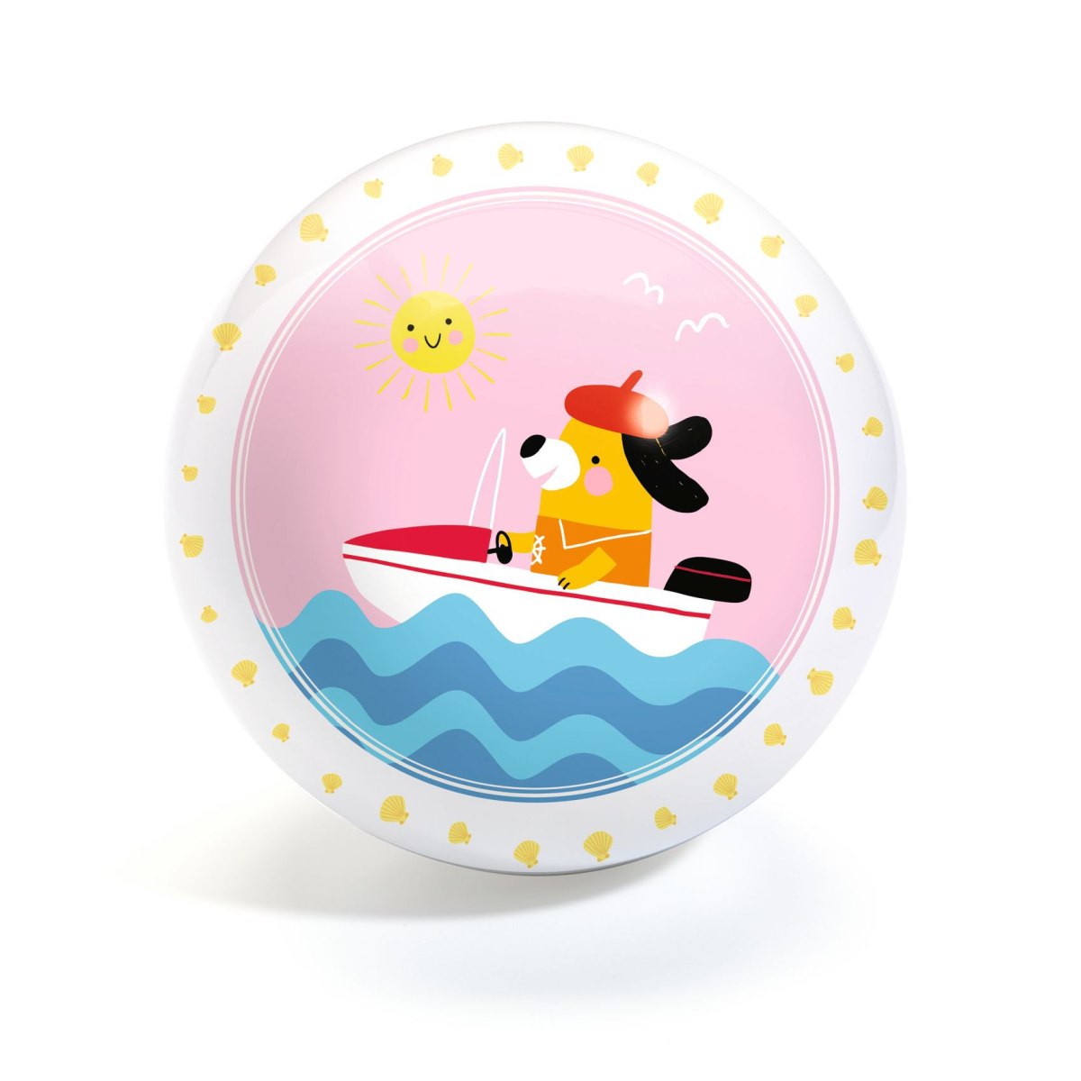 Djeco Ball Kinderball Spielball Love boat rosa klein 12 cm