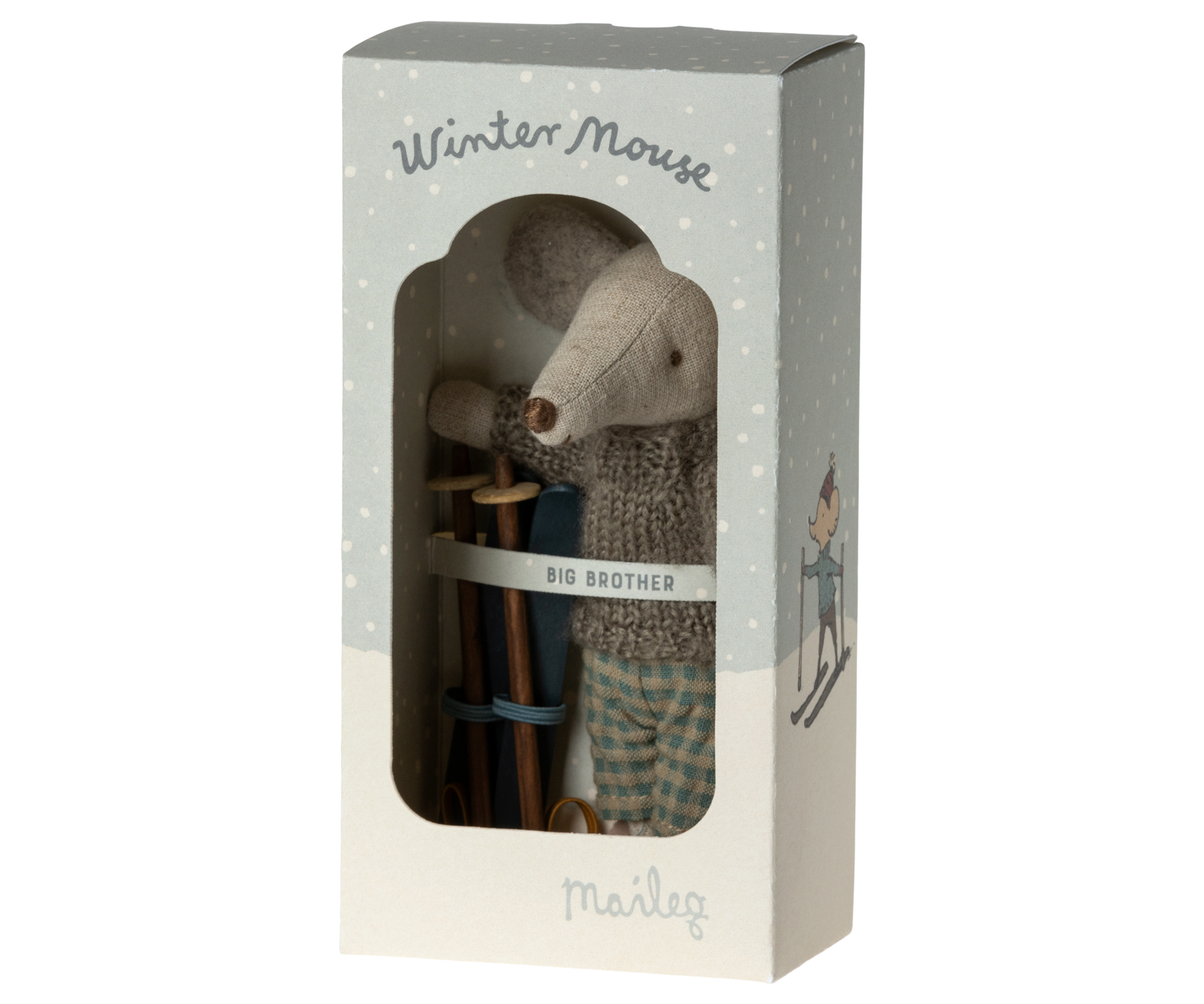 Maileg Maus großer Bruder Wintermaus Big Brother mit Ski Maileg Maus großer Bruder Wintermaus Big Brother mit Ski