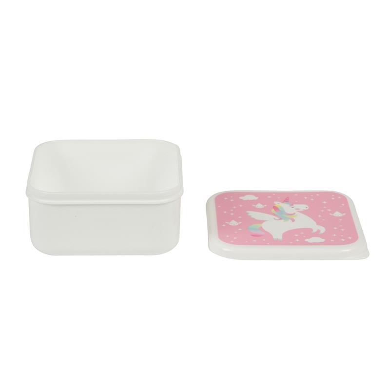 Elfenstall Lunchbox mit Wunsch-Namen personalisiert Einhorn pink Elfenstall Lunchbox mit Wunsch-Namen personalisiert Einhorn pink