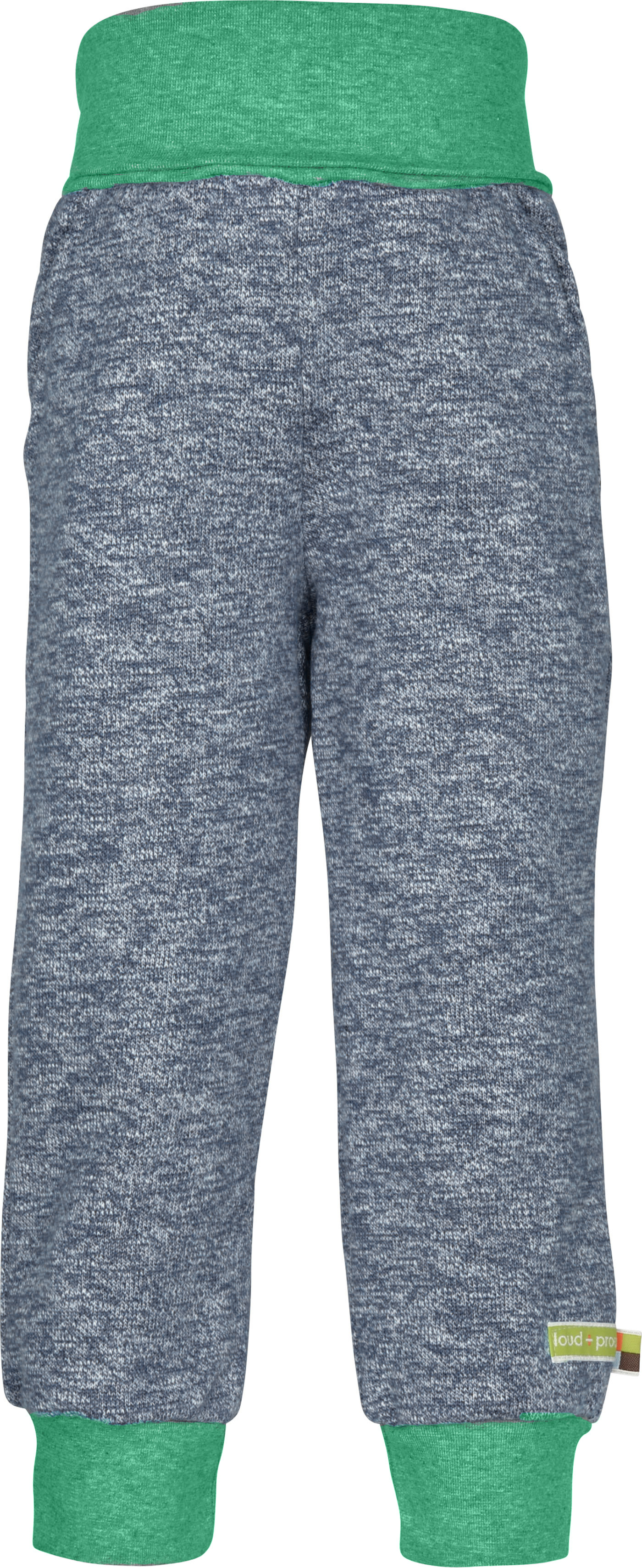 Loud + Proud Hose Melange Fleece Midnight Blau 122/128