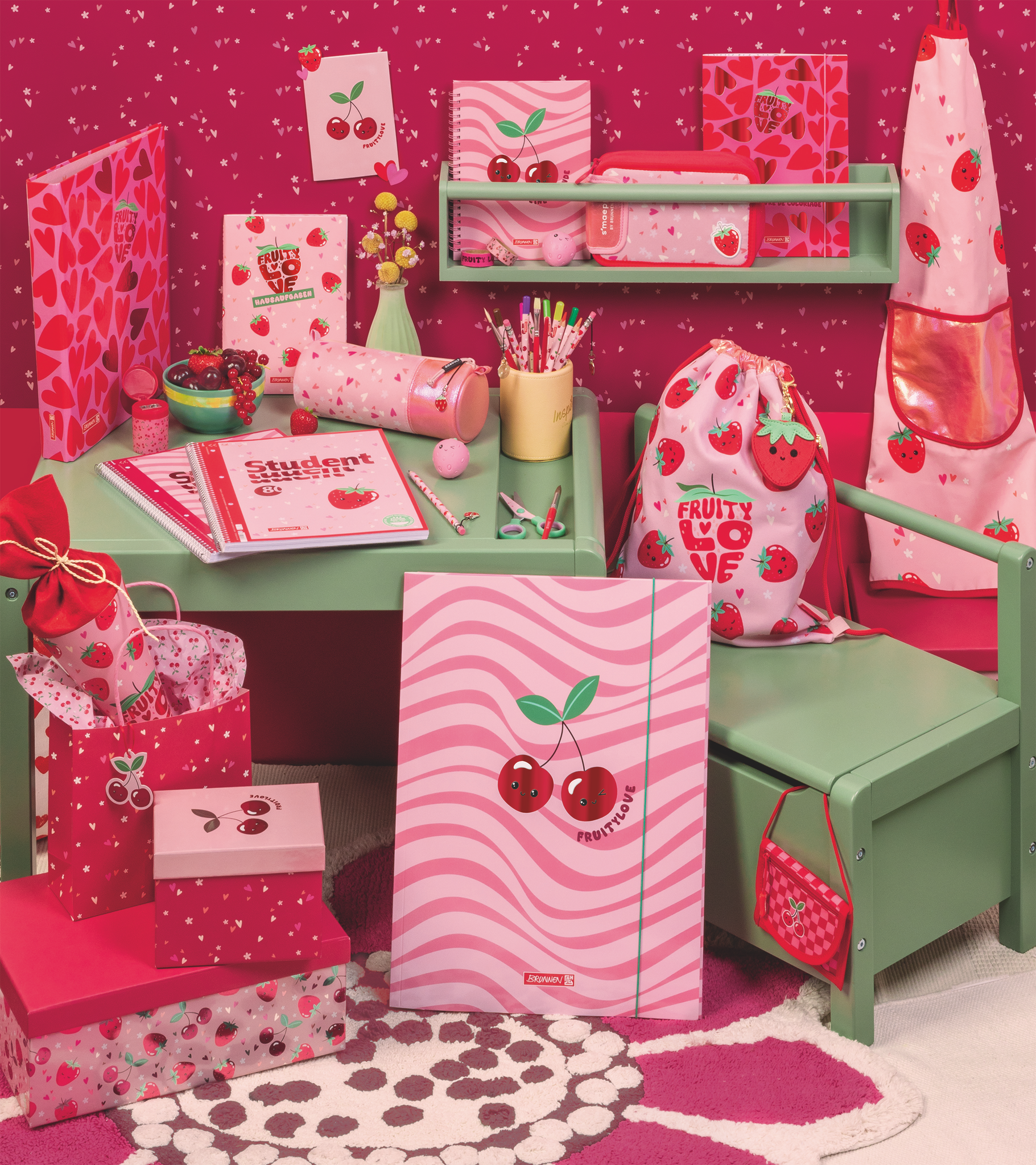 Brunnen Dosenspitzer Fruity Love rosa