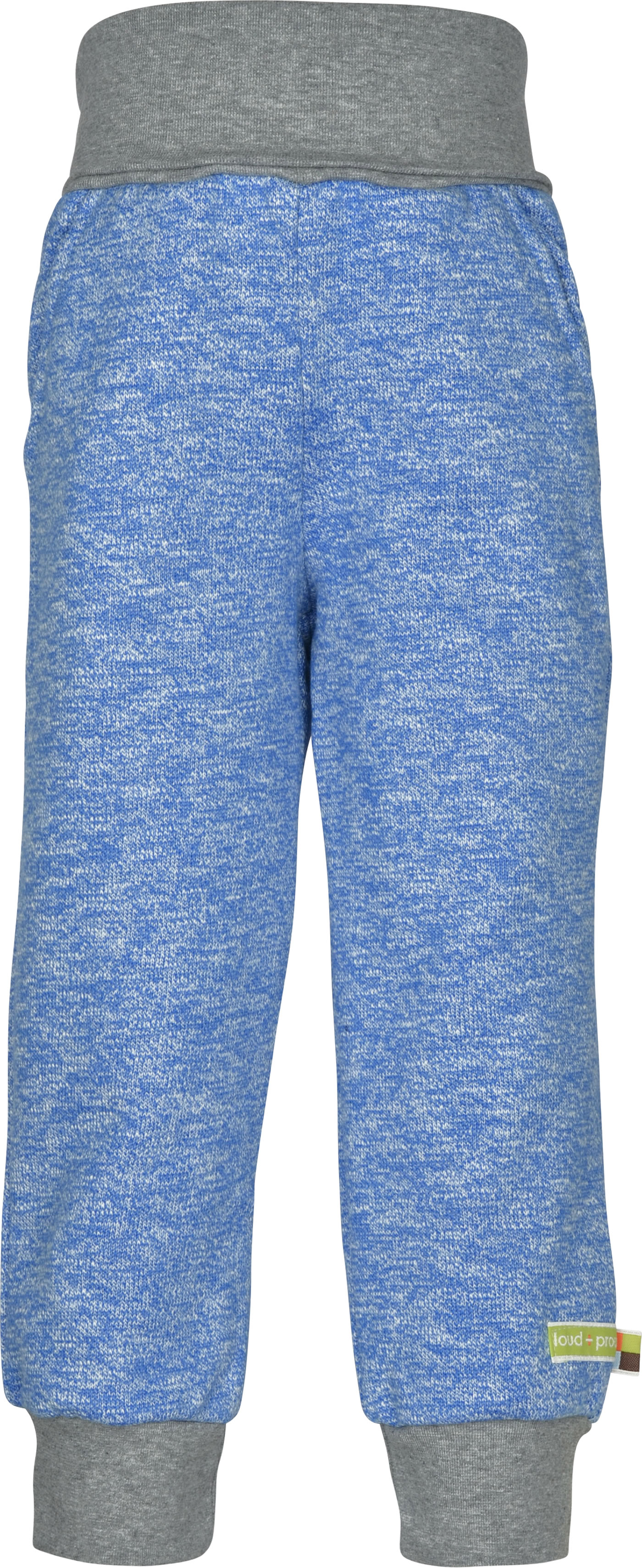 Loud + Proud Hose Melange Fleece Cobalt Blau 122/128