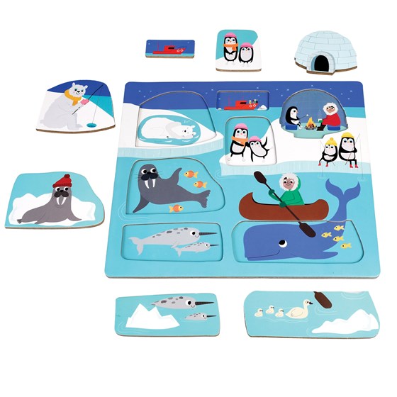 Schönes Bilderpuzzle Polar Expedition