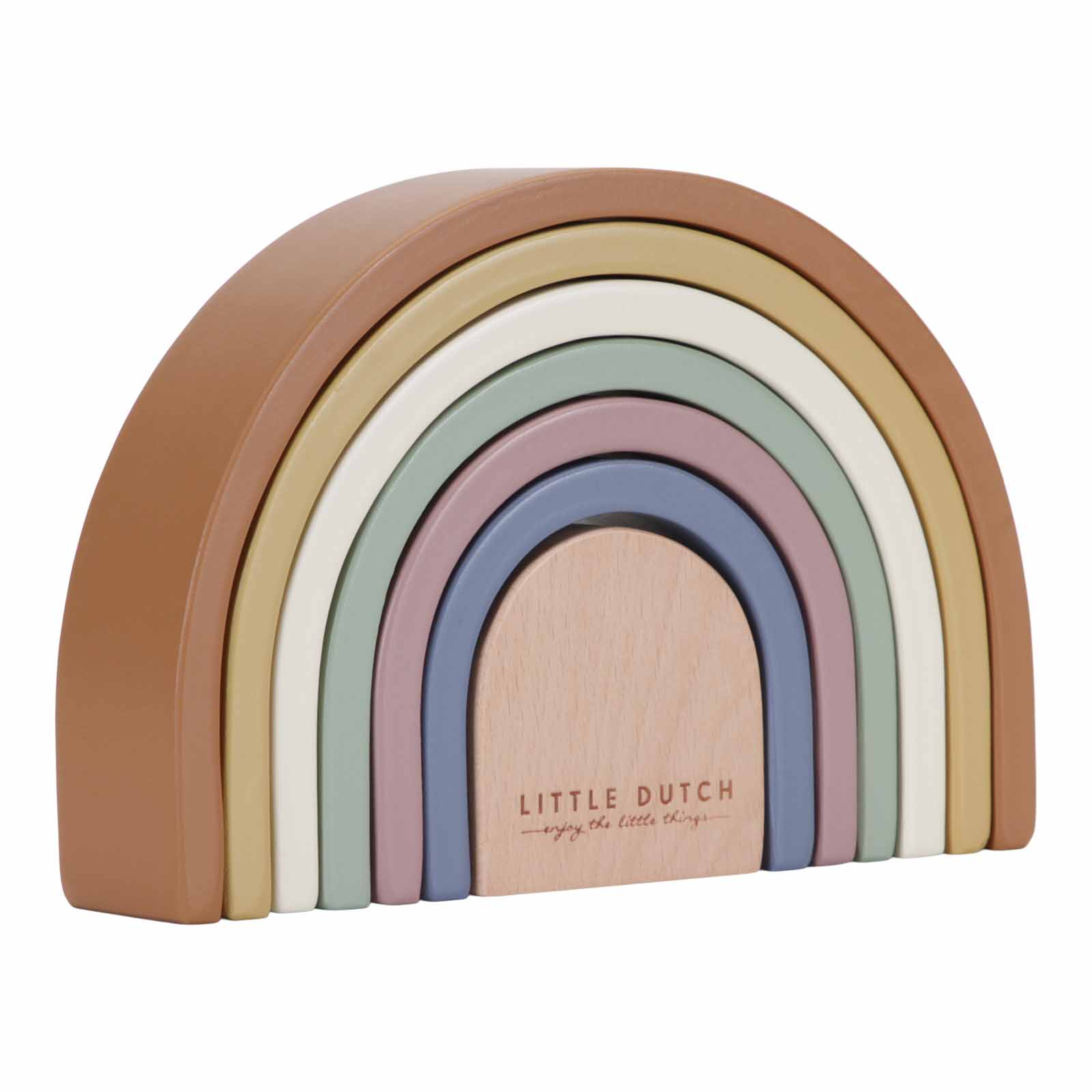 Little Dutch Regenbogen aus Holz Stapekspiel Vintage