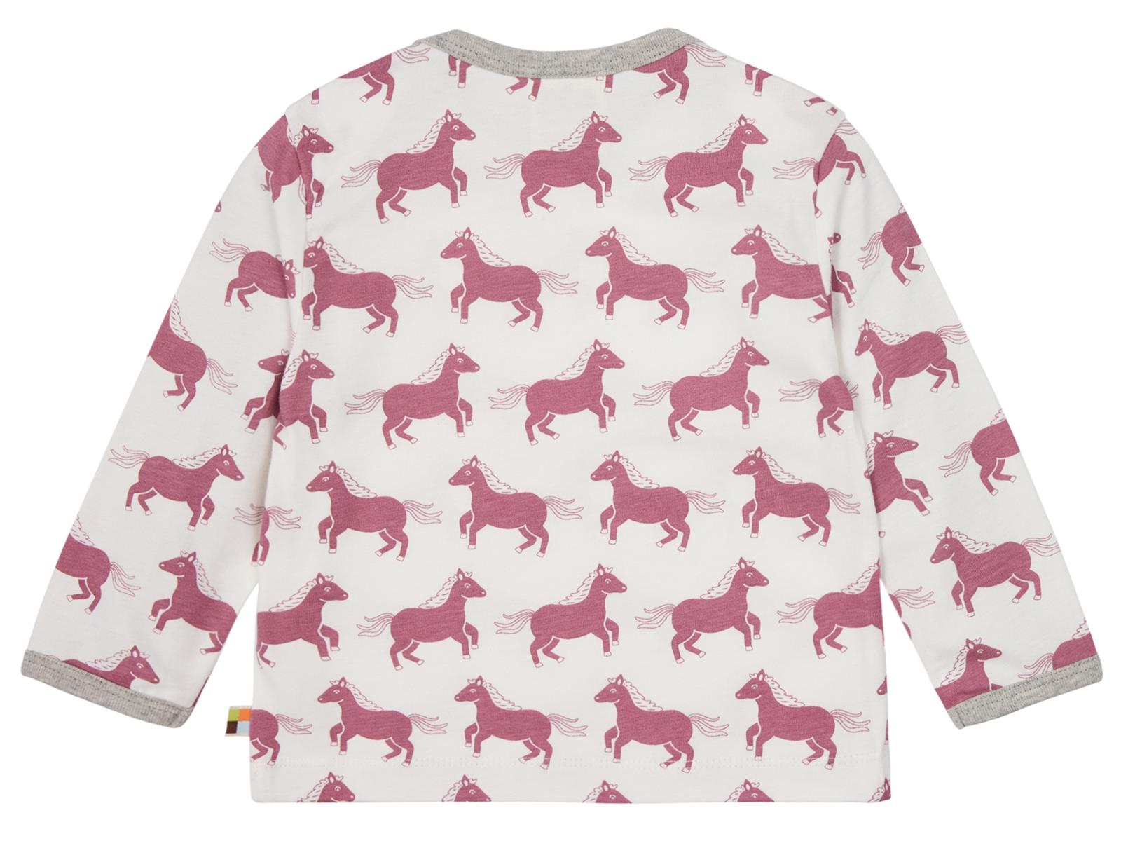 Loud + Proud Kinder langarm Shirt grape Pferd