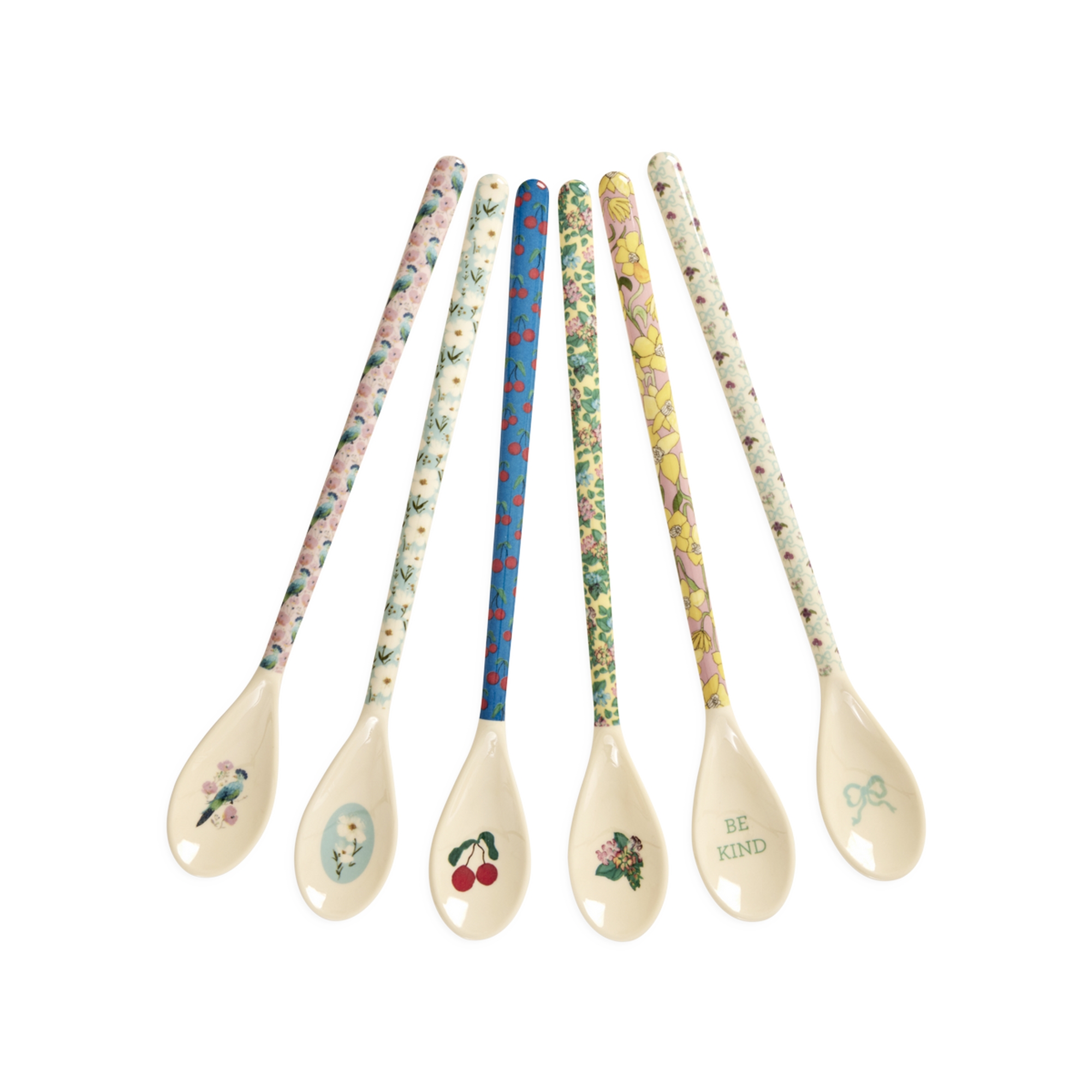Rice Latte Melaminlöffel Löffel Show Your True Colors Prints 6er Set