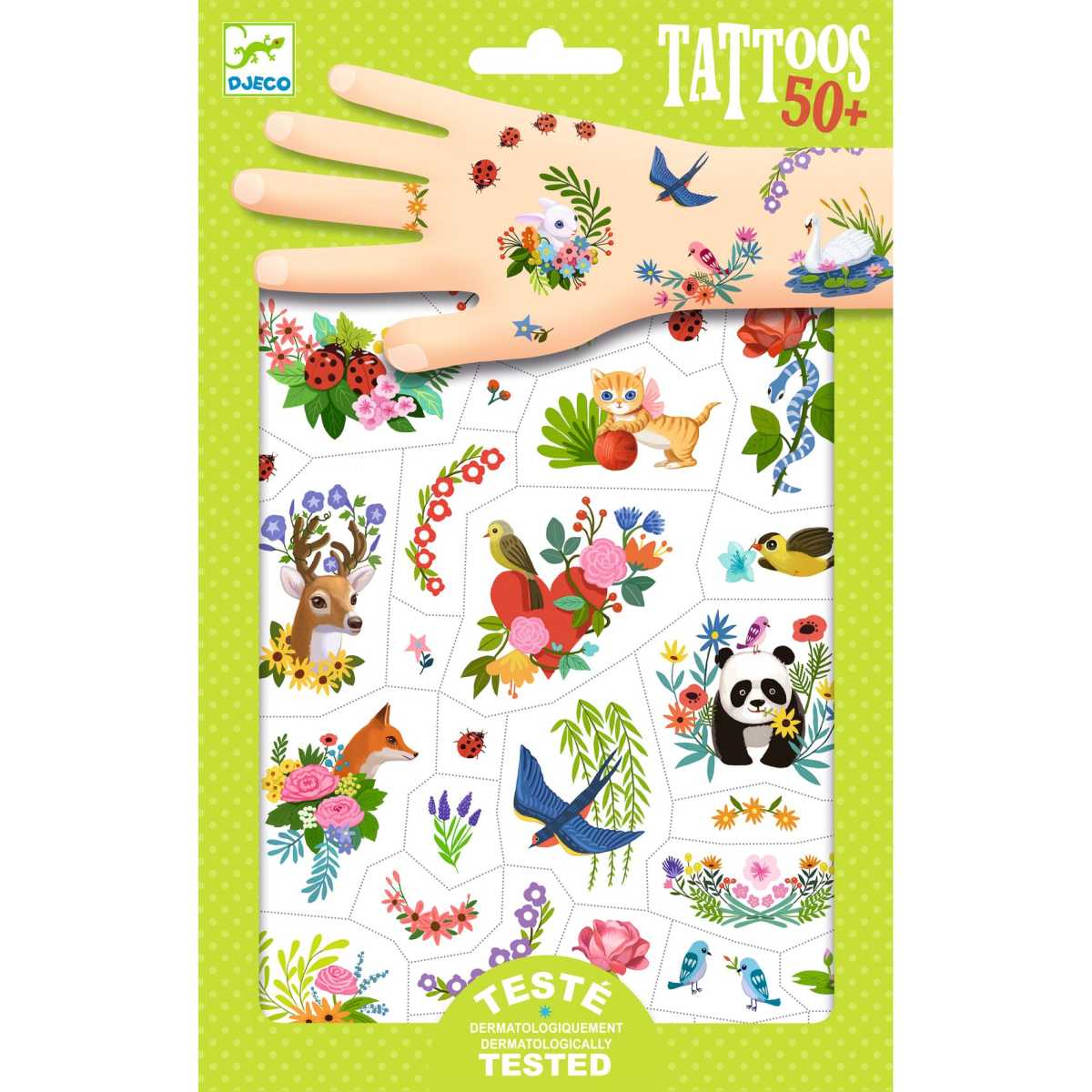 Djeco Kinder-Tattoos Motiv Fröhlicher Frühling