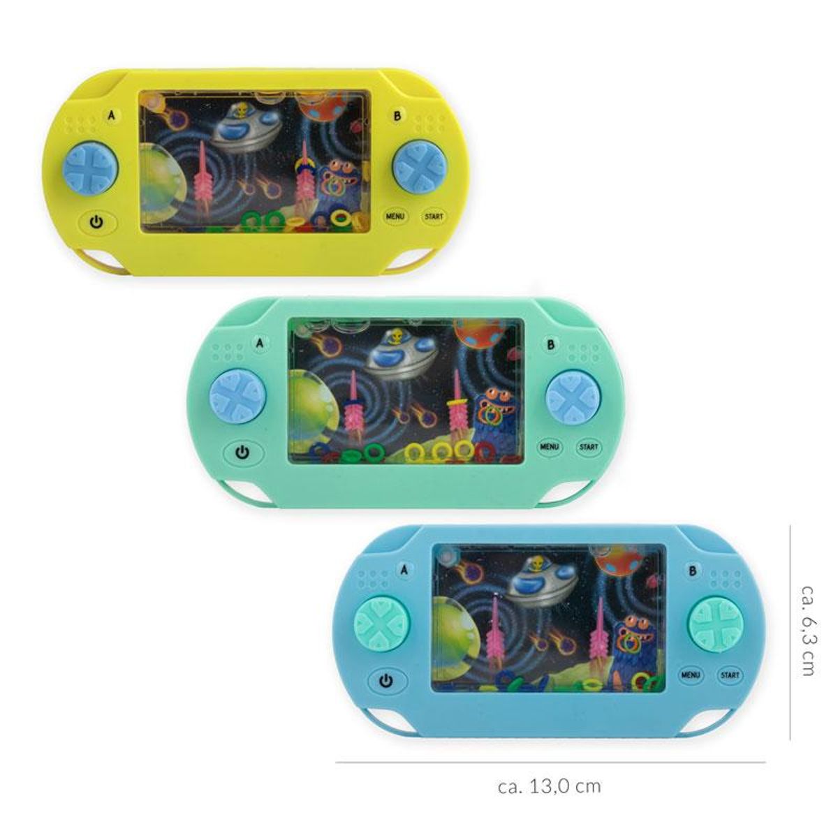 Trendhaus Glow in the dark Space Adventure Wasser Flipper sortiert