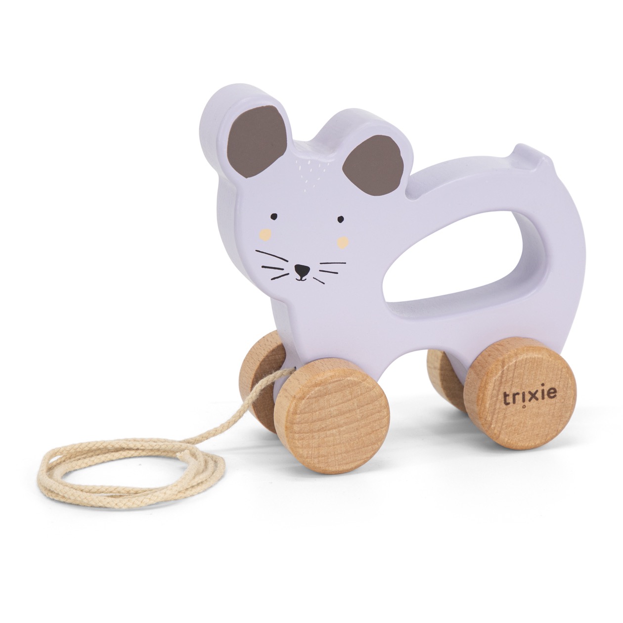 Trixie Holz-Nachziehtier Maus Mrs Mouse