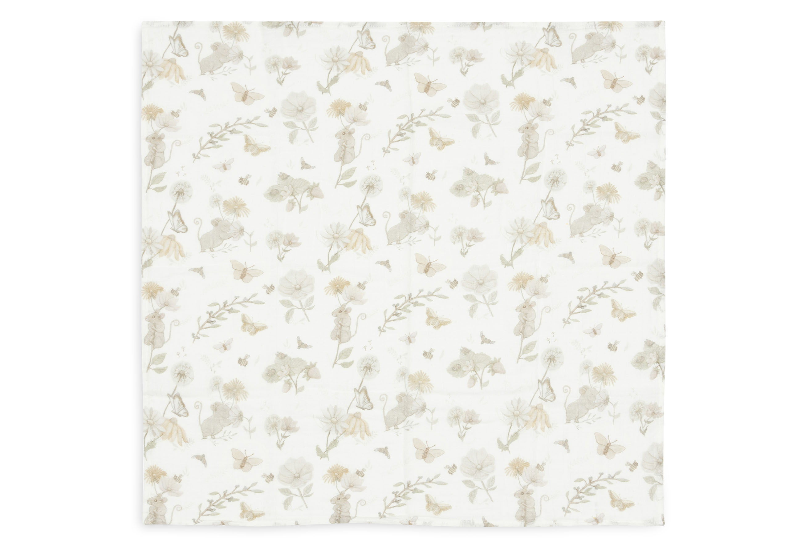 Jollein Spucktuch Hydrophil 70 x 70 cm Dreamy Mouse 2er Pack
