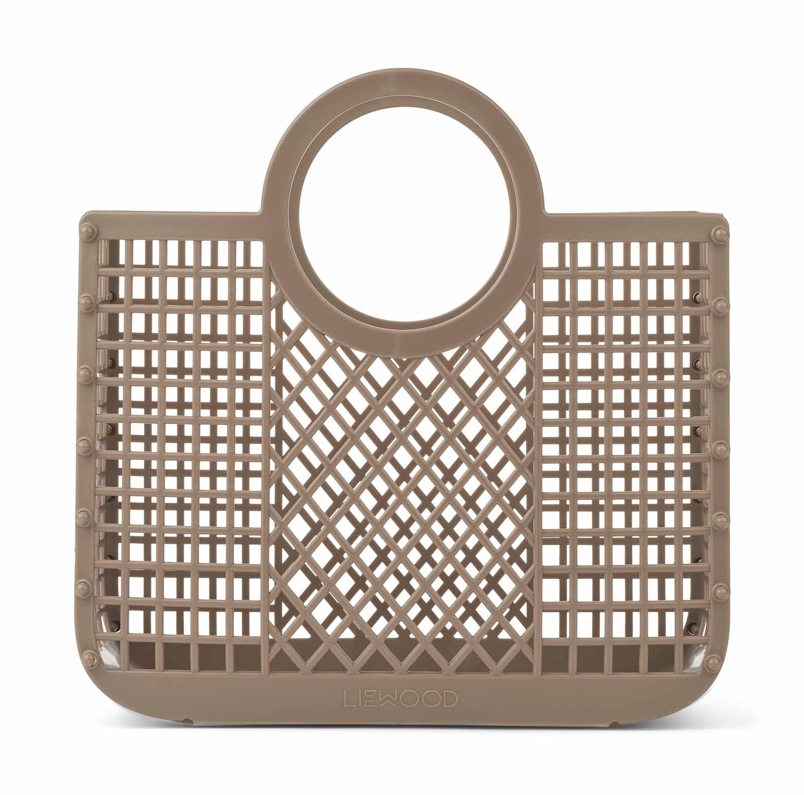 Liewood Samantha Korb Basket Plastik-Korb Oat Braun klein