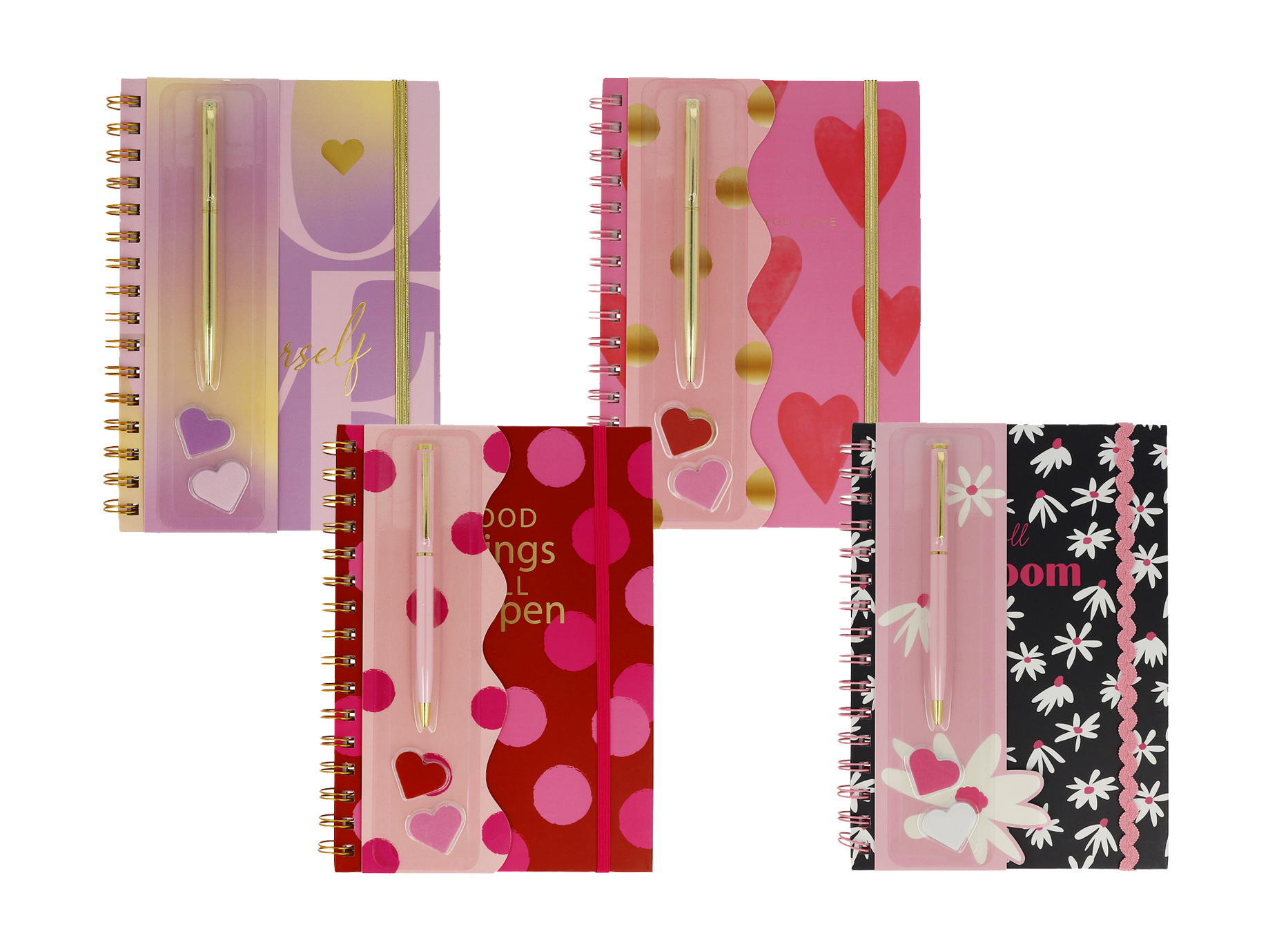 BB Klostermann Notizbuch Set mit Stoft und Post it's sortiert