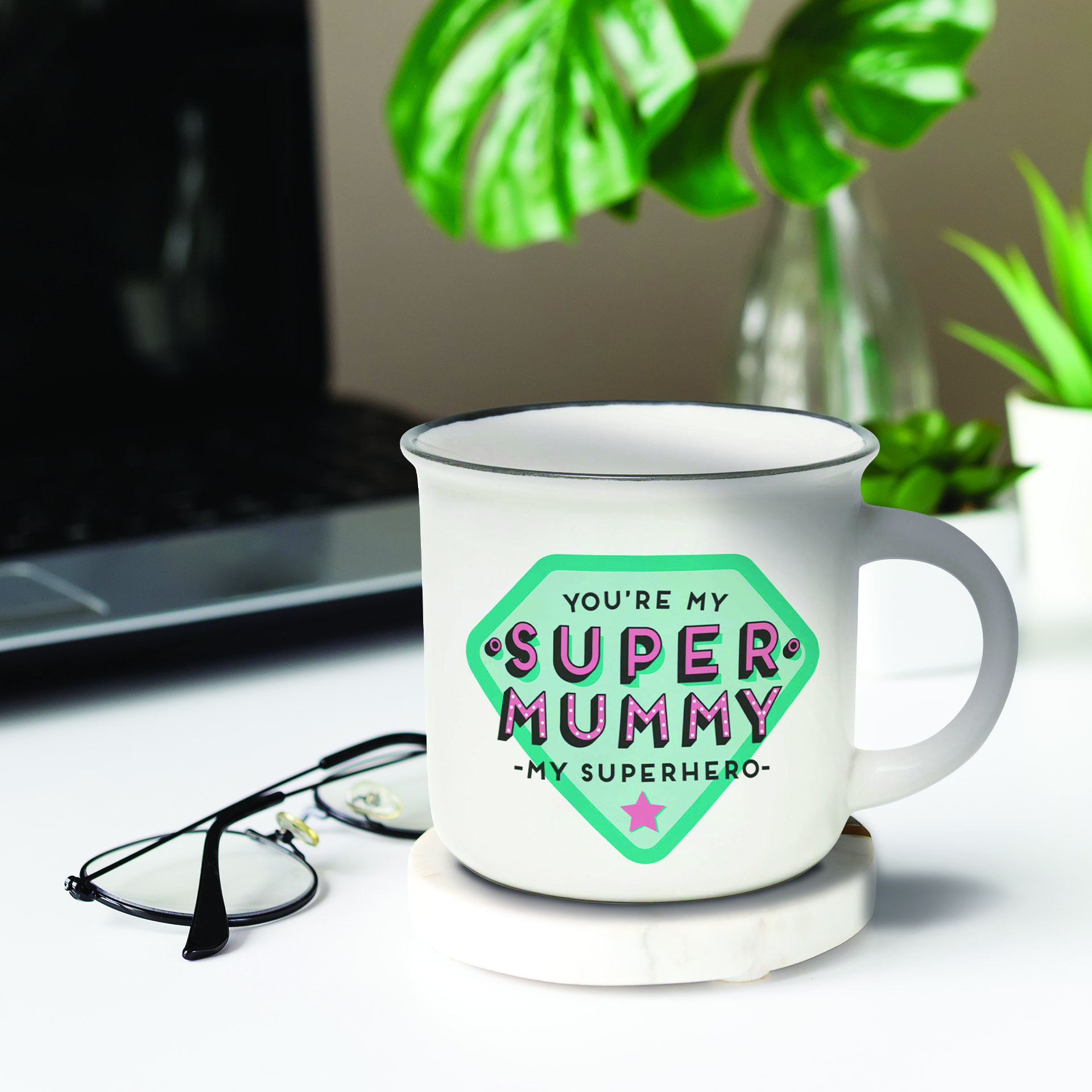 Legami Porzellantasse Trinkbecher Cu-Puccino Super-Mummy