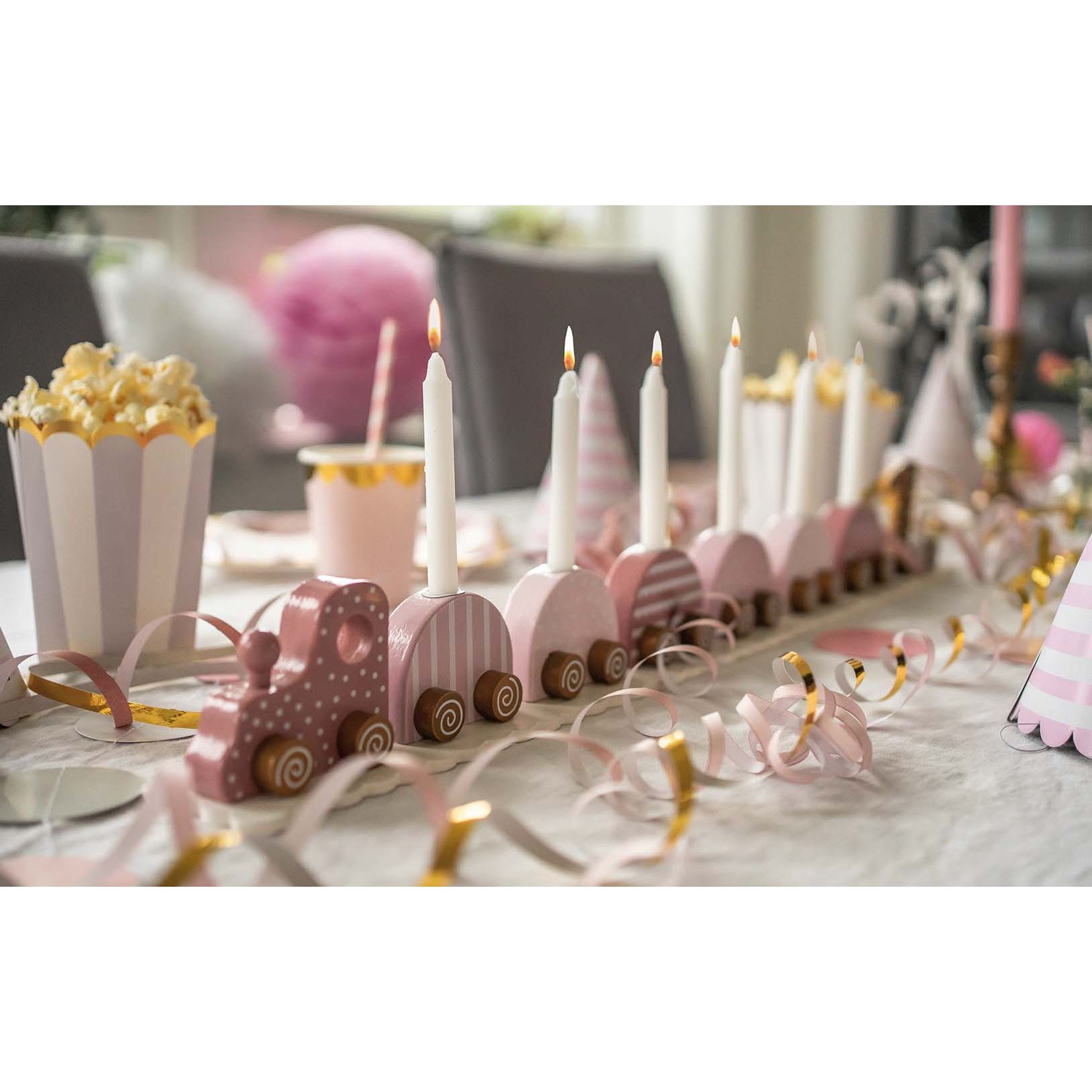 Jabadabado Geburtstagszug Kerzenhalter Happy Birthday pink Jabadabado Geburtstagszug Kerzenhalter Happy Birthday pink