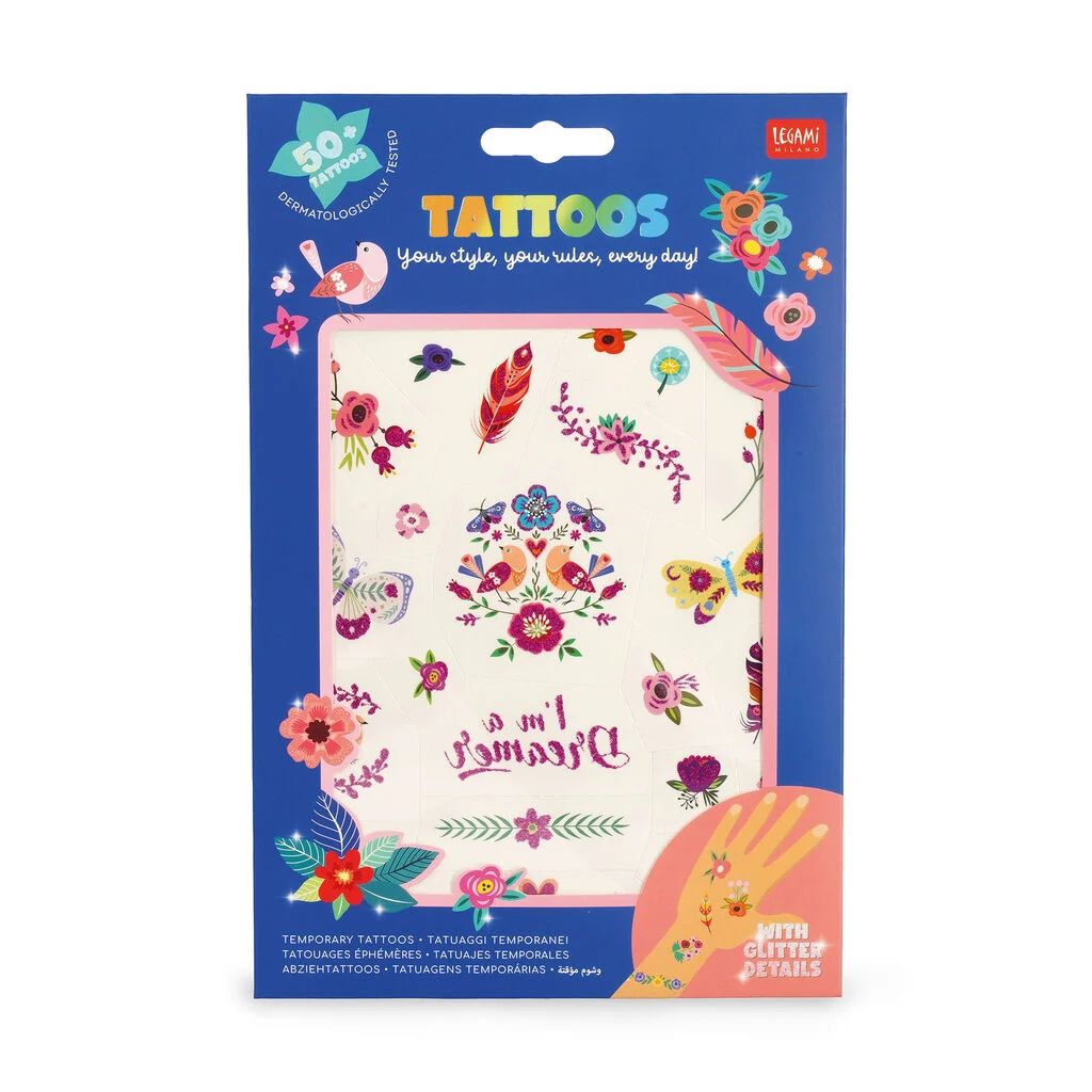 Legami Abziehtattoos Tattoo Flowers Blumen