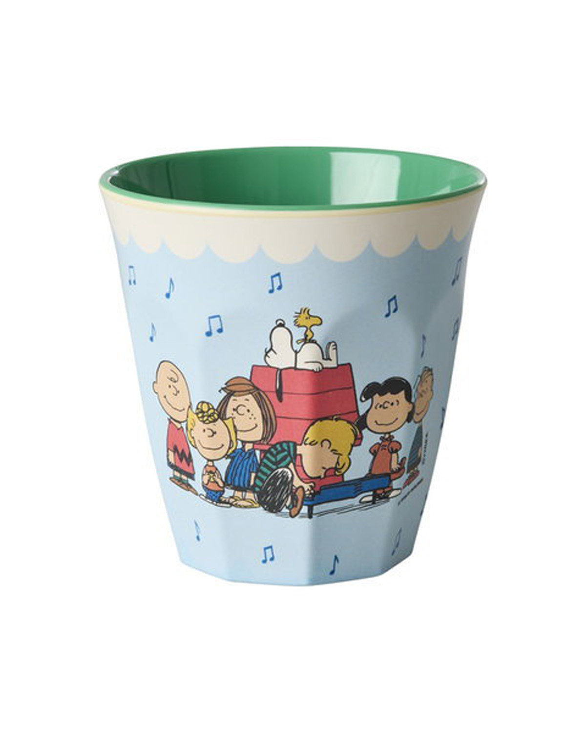 Rice Trinkbecher Melaminbecher Soft Blue Snoopy Print Medium