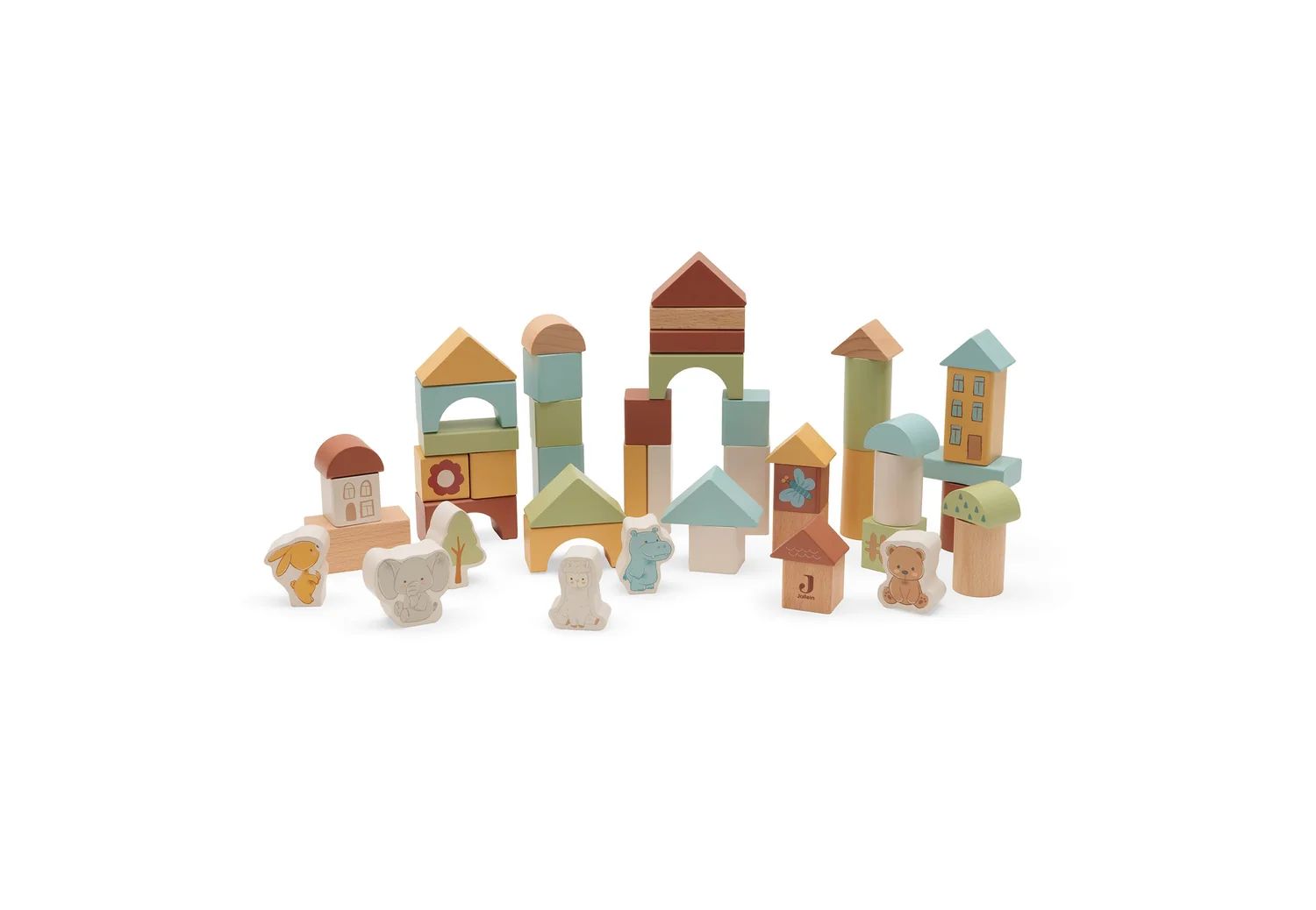 Jollein Holz Blockset Bausteine Holzspielzeug Jollies