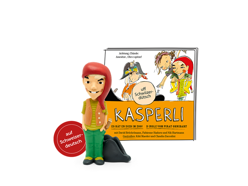 Tonies Kasperli  Es hät en Dieb im Zoo! und D Insle vom Pirat Ohnibart