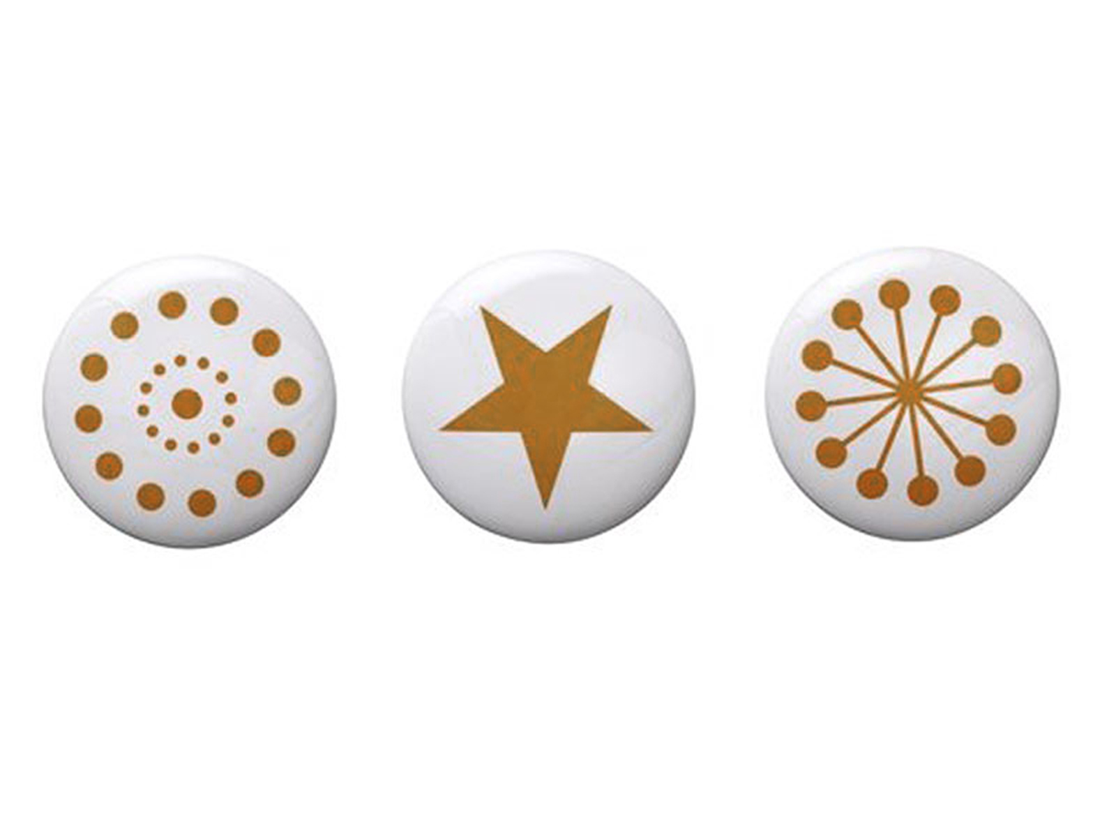 Bloomingville Möbelknauf Türgriff Türknauf Gold 8 cm 