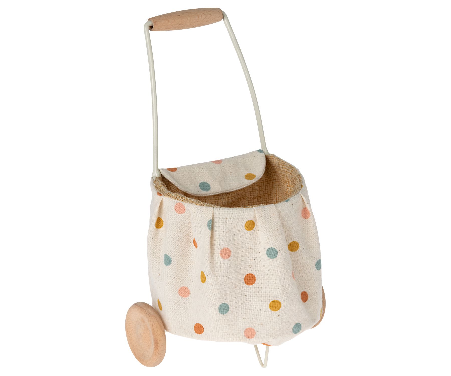 Maileg Mini Trolley Einkaufswagen mit Punktenmult dots