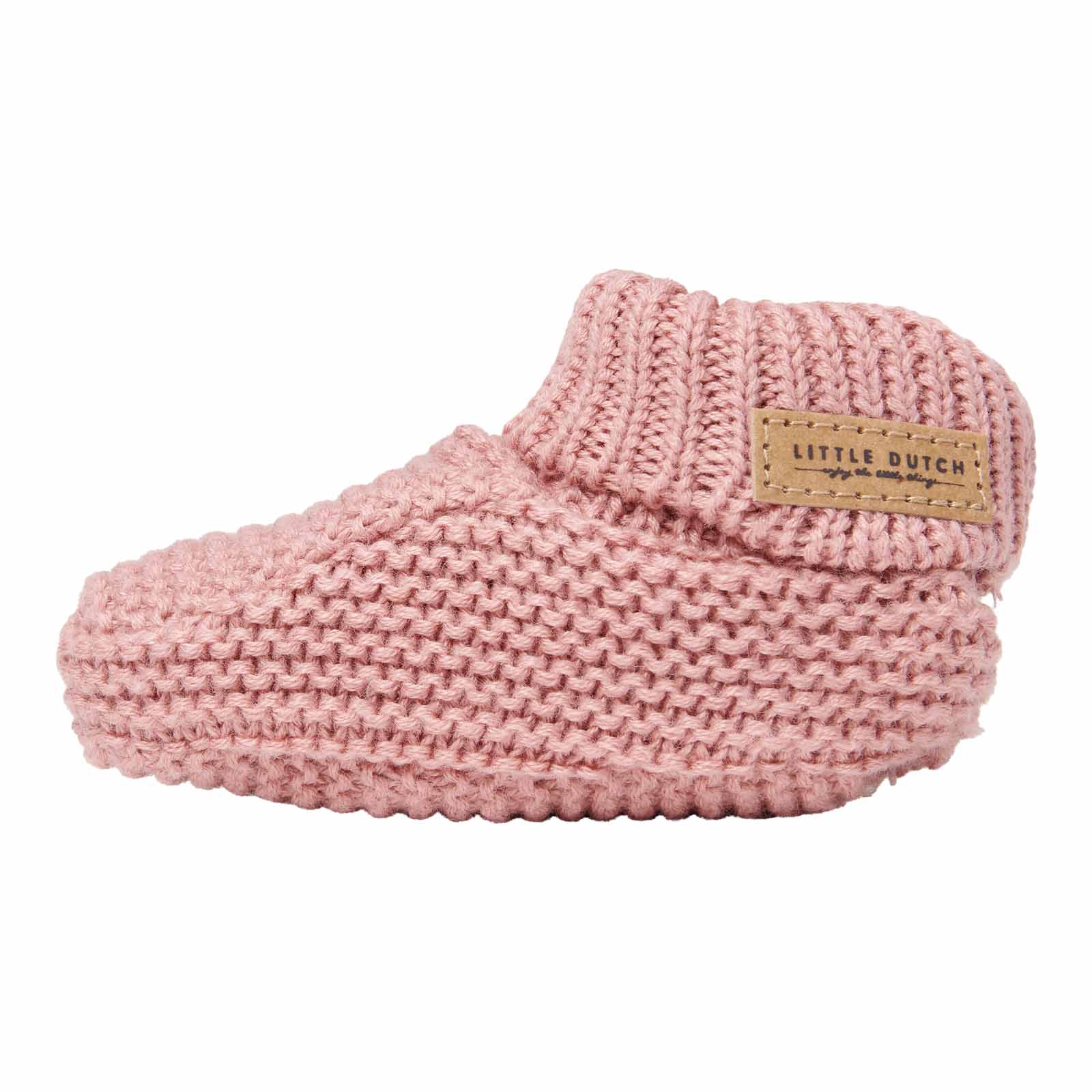 Little Dutch Gestrickte Babyschuhe Stoffschuhe Dark Pink 1 Little Dutch Gestrickte Babyschuhe Stoffschuhe Dark Pink 1