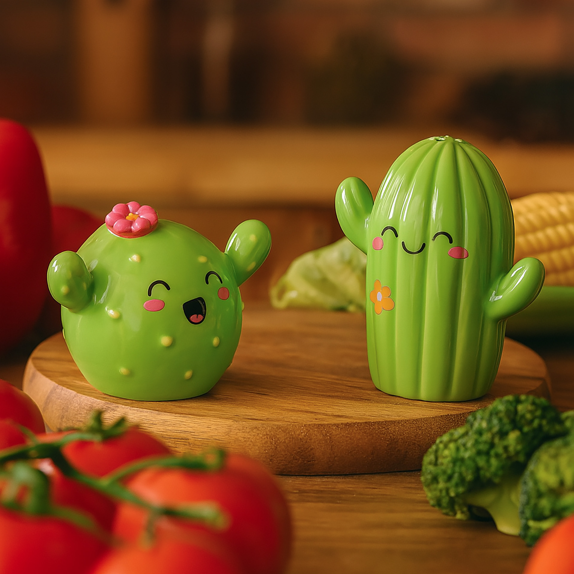 Legami Salz- und Pfefferset aus Keramik Kaktus