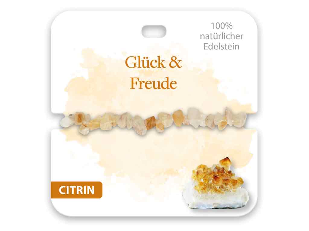 BB Klostermann Edelstein Armband Citrin Glück & Freude