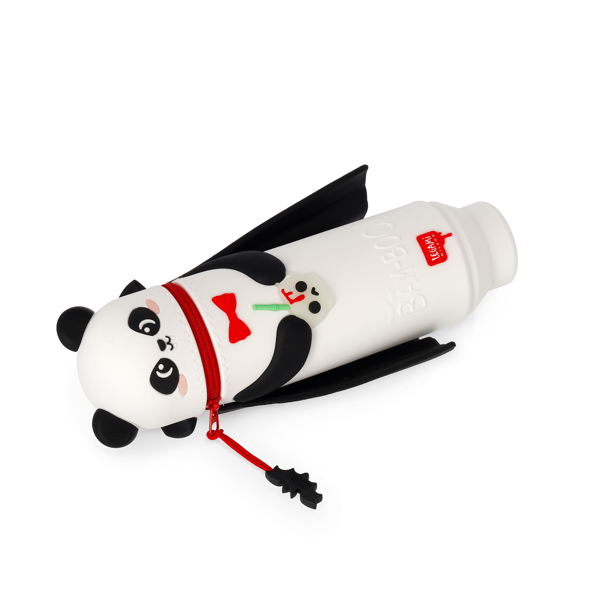 Legami 2 in 1 Federmäppchen aus Silikon Kawaii Bam Boo Panda